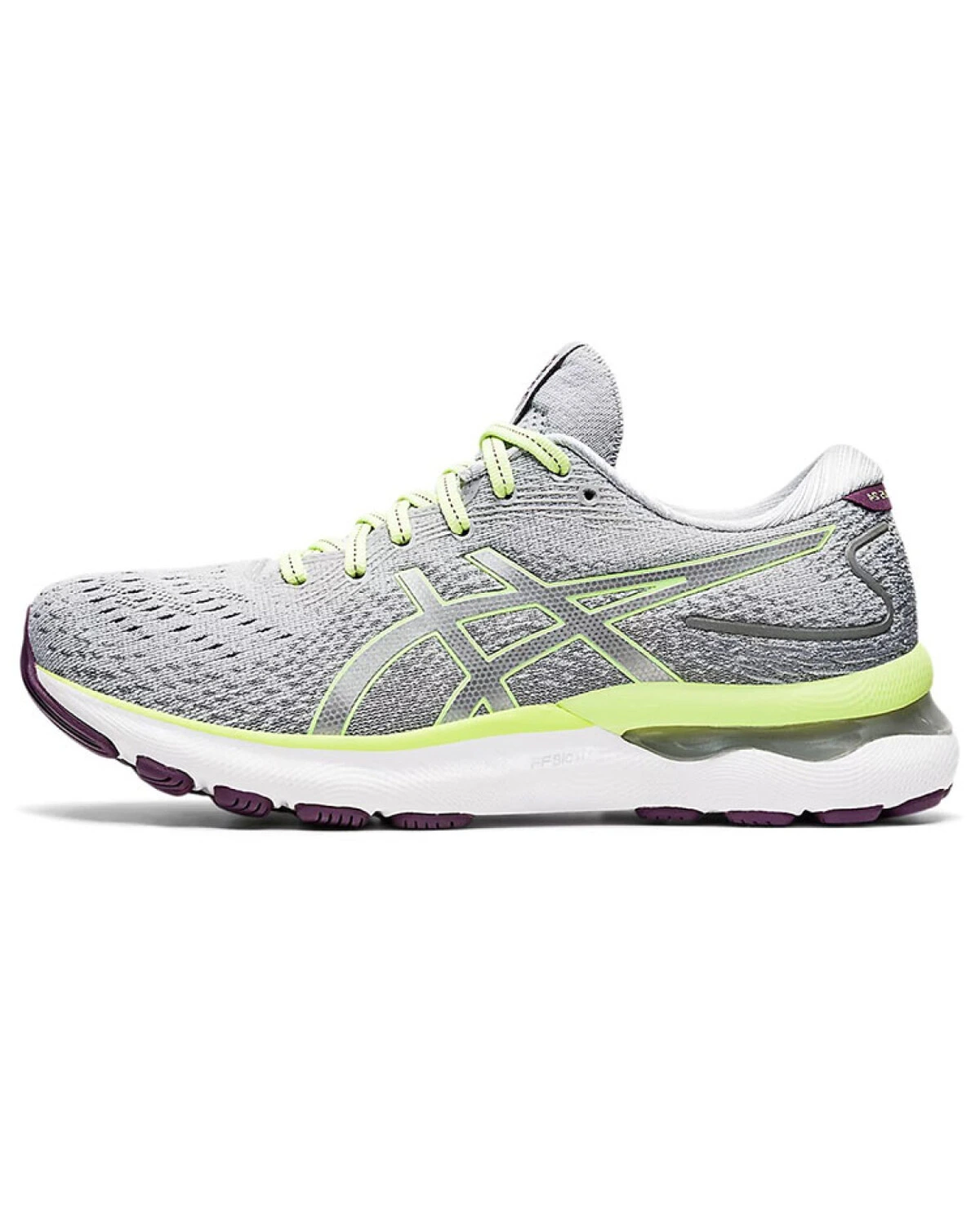 Asics GEL-Nimbus 24 женские кроссовки для бега с амортизацией и дышащим верхом серые картинка