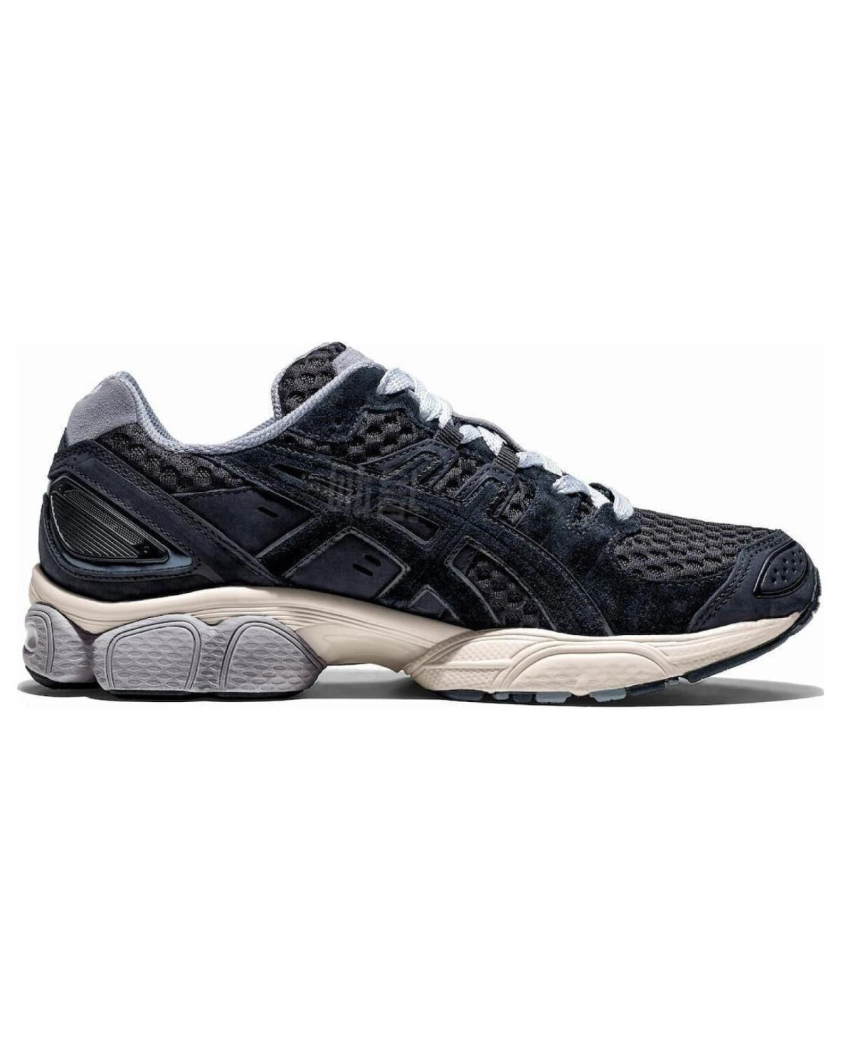 Asics GEL-Nimbus 9 унисекс кроссовки замшевые черные с амортизацией картинка