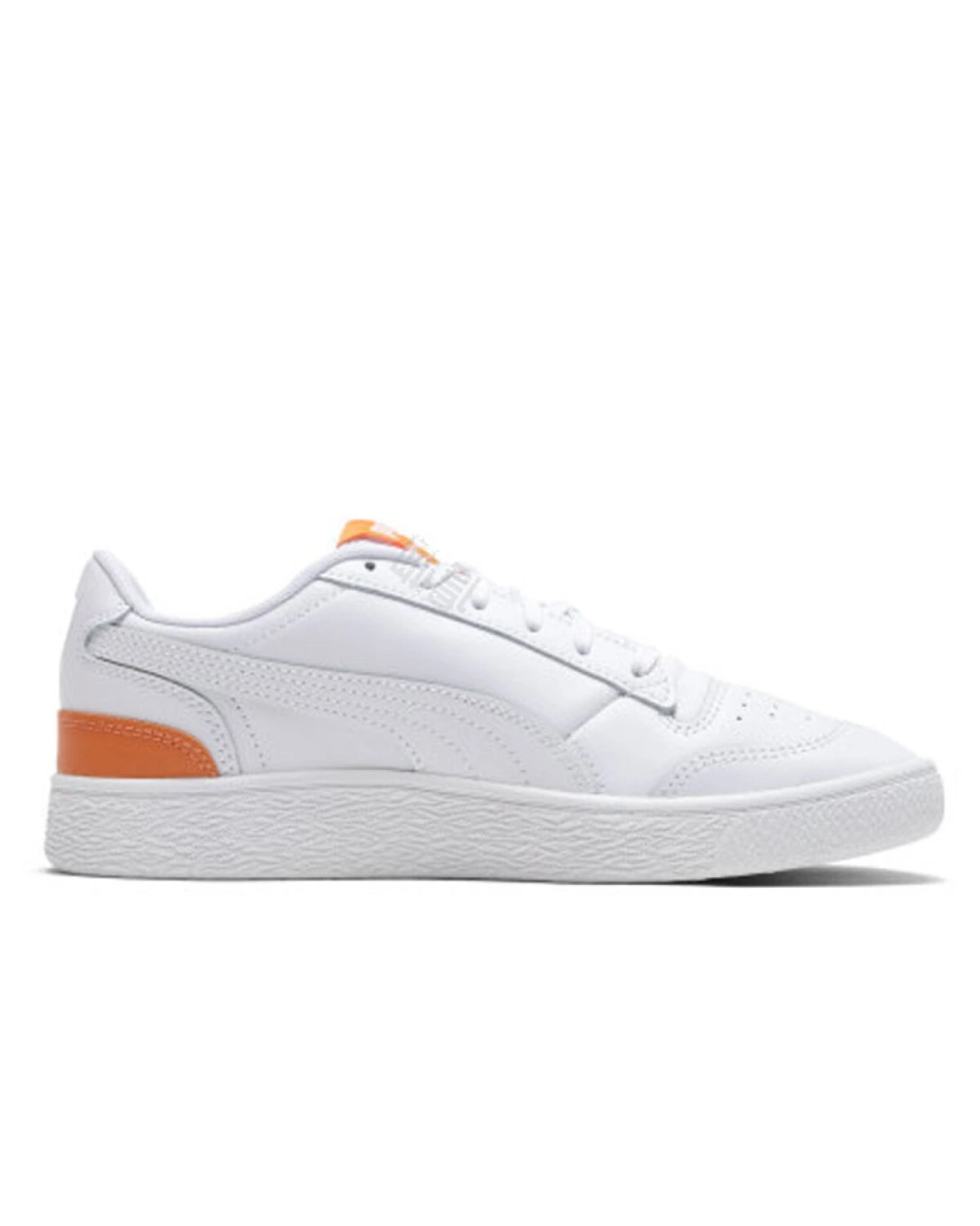 PUMA Ralph Sampson LO женские кроссовки бело-оранжевые повседневные картинка