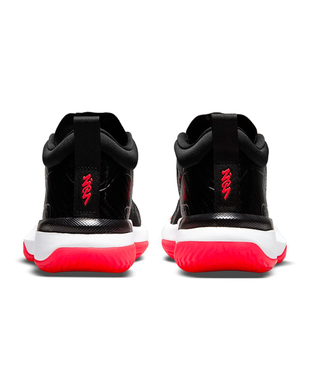 Jordan Zion 1 "Infrared" спортивные кроссовки черно-красные картинка