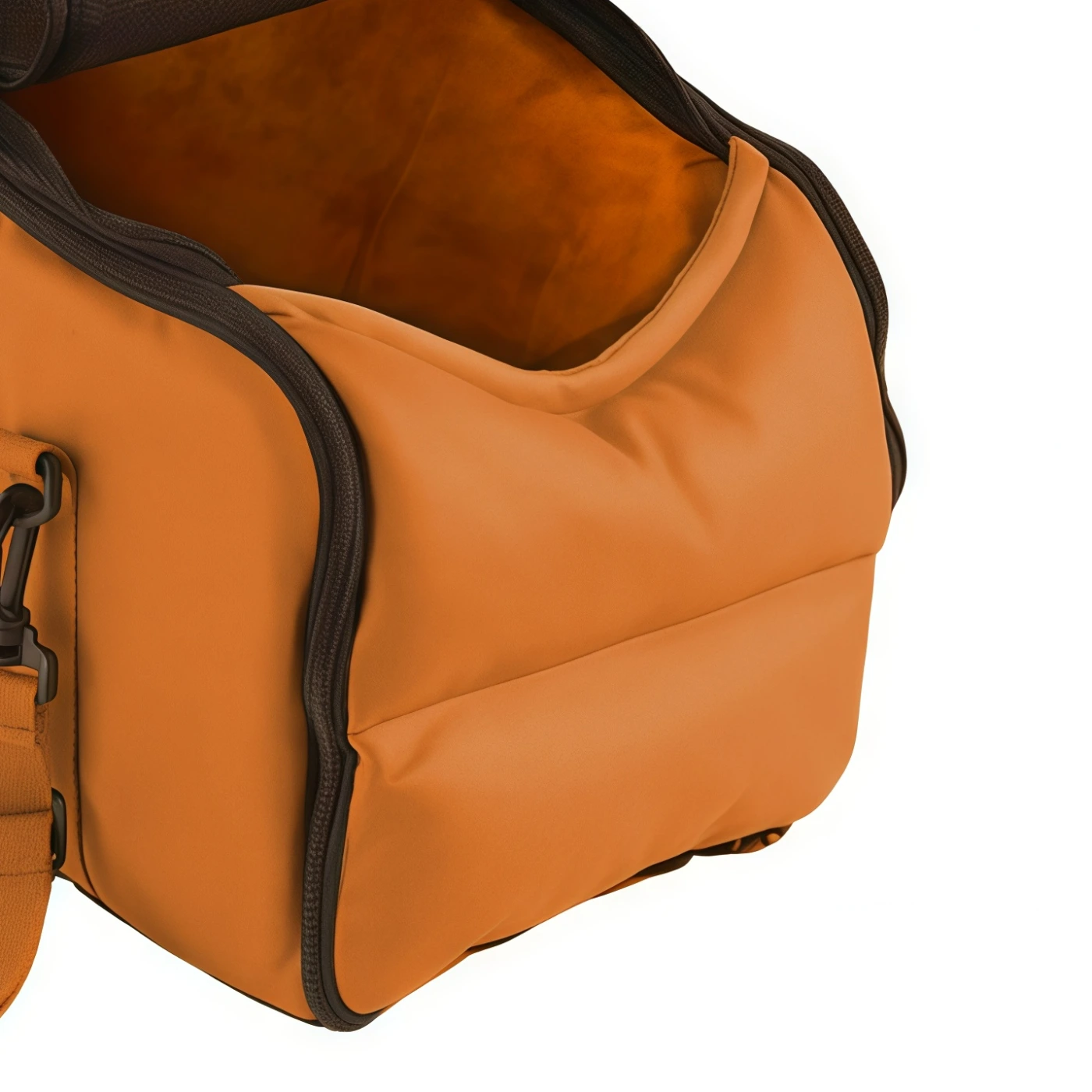 Мягкая переноска-сумка для питомцев, с сеткой и карманами (оранжевая) картинка