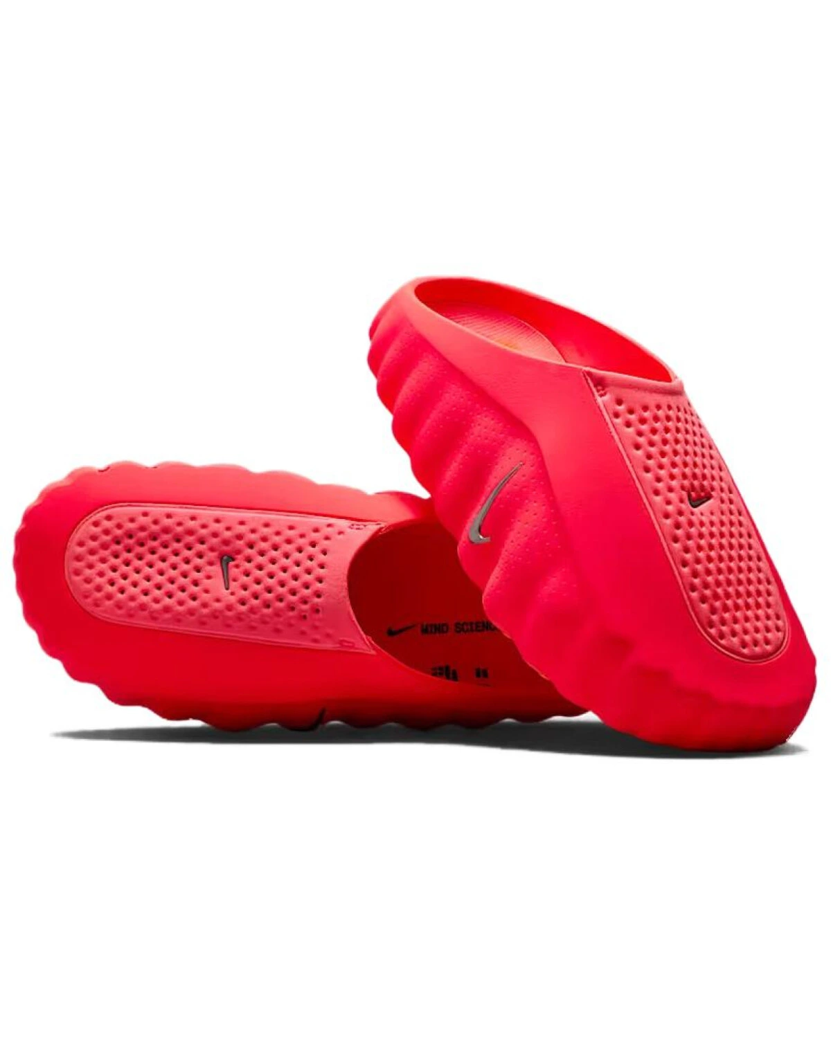 Nike Mind 001 мужские тапочки с толстой подошвой красные картинка