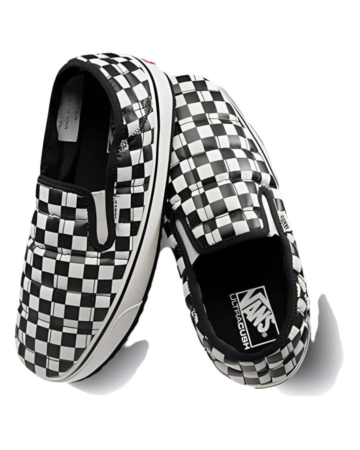 Vans Classic Slip-On unisex слипоны черно-белые шахматный узор картинка