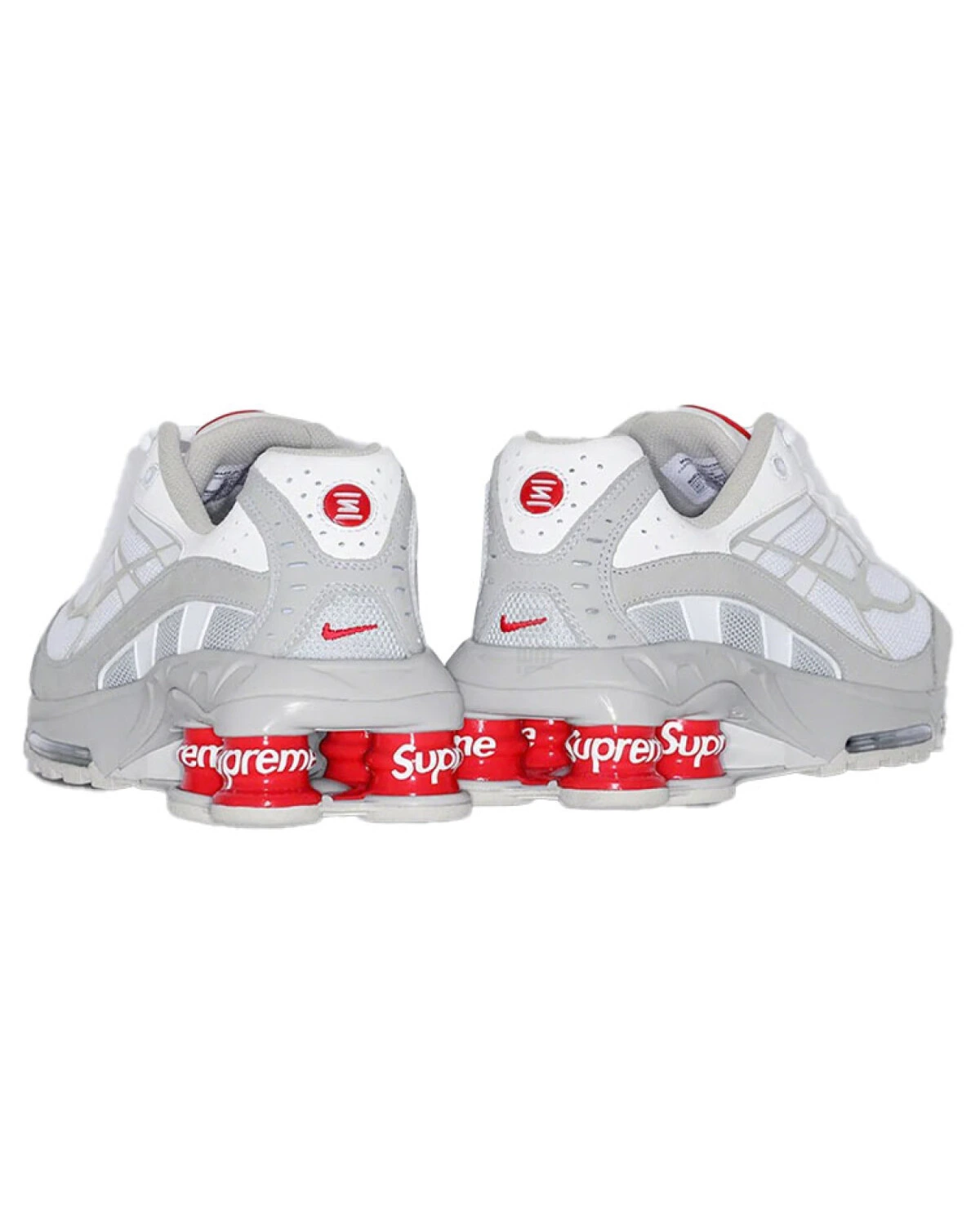 Nike Shox Ride 2 unisex кроссовки бело-серо-красные спортивные картинка