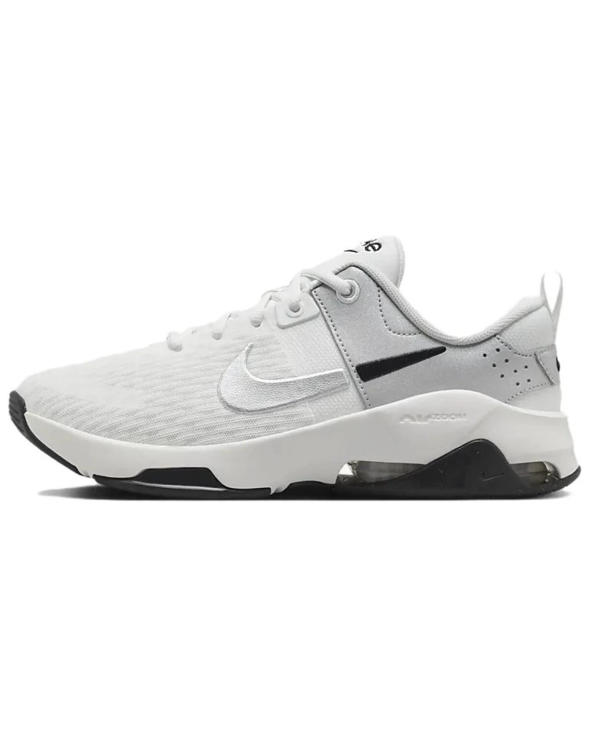 Nike Zoom Bella 6 женские кроссовки белые с серым и черным для тренировок картинка