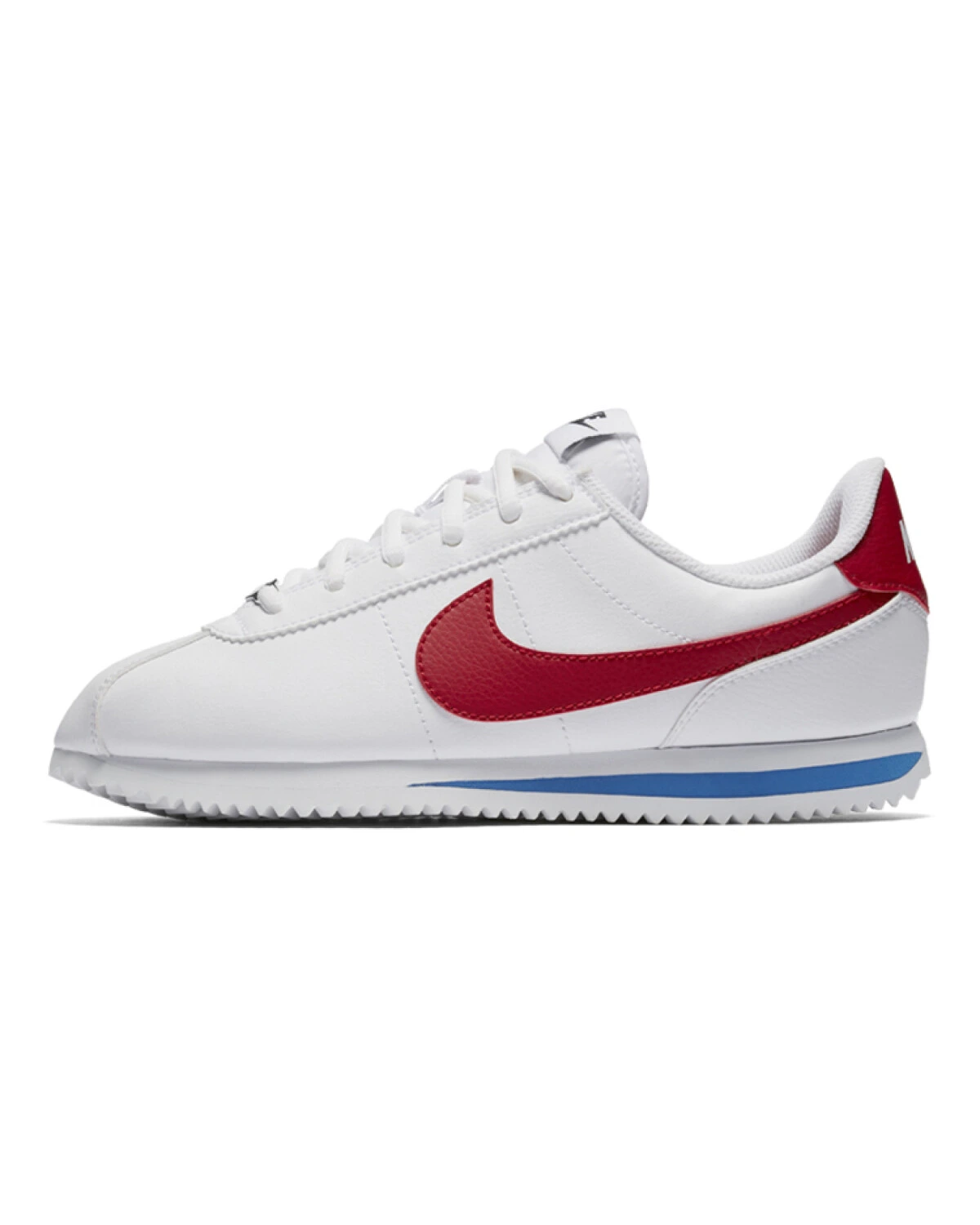 Nike Cortez Basic SL детские кроссовки бело-красные синтетические картинка