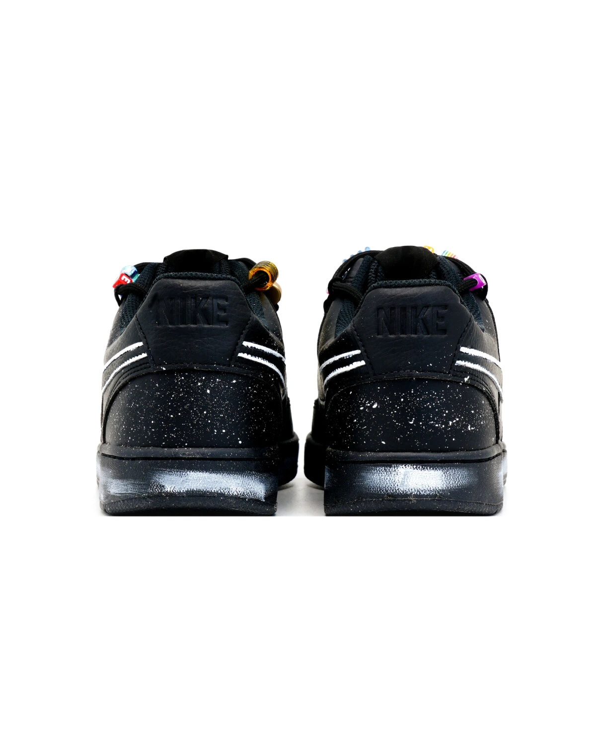 Nike Court Vision унисекс кроссовки черно-белые антипробуксовочные картинка