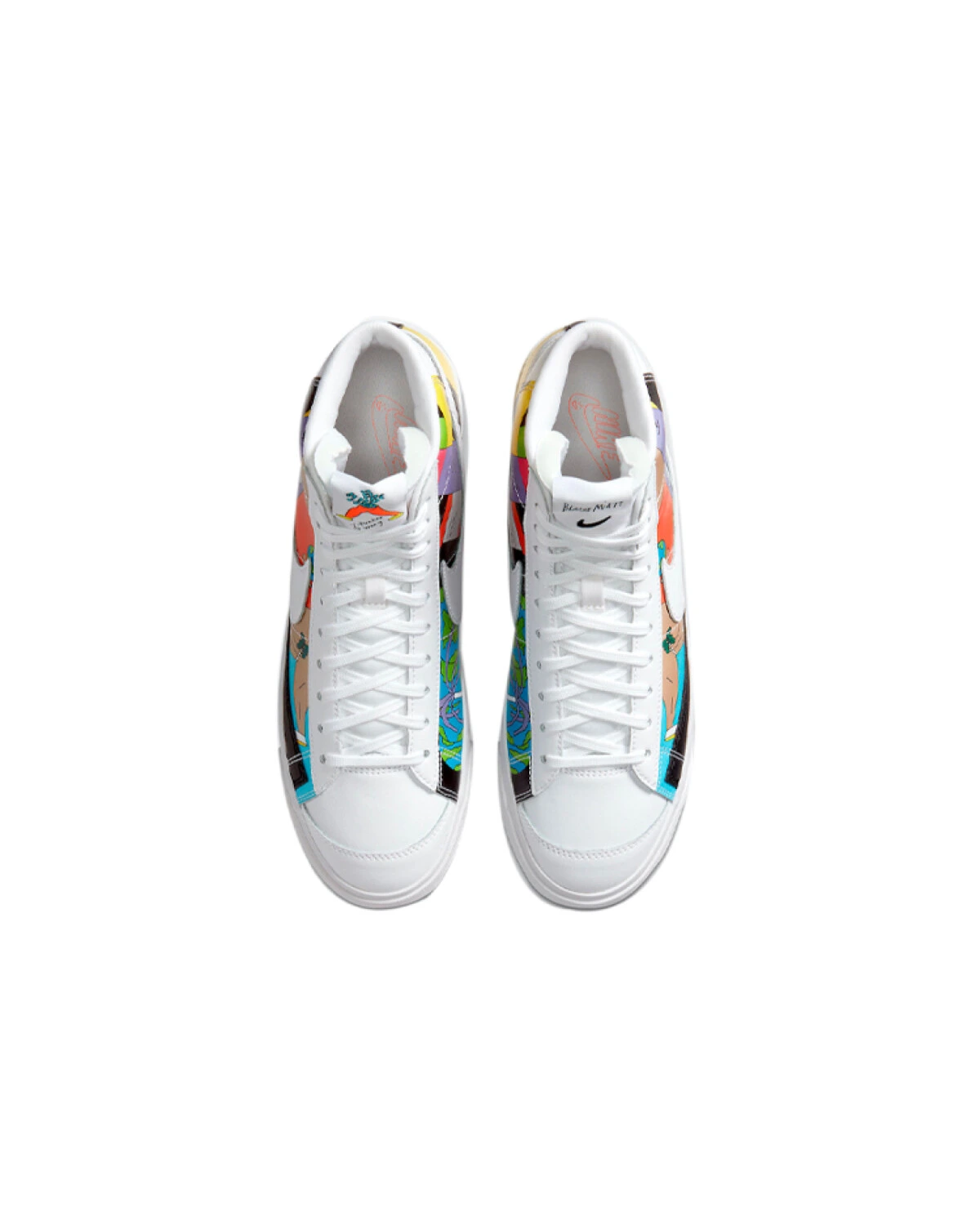 Nike Blazer MID унисекс кроссовки белые из искусственной кожи картинка