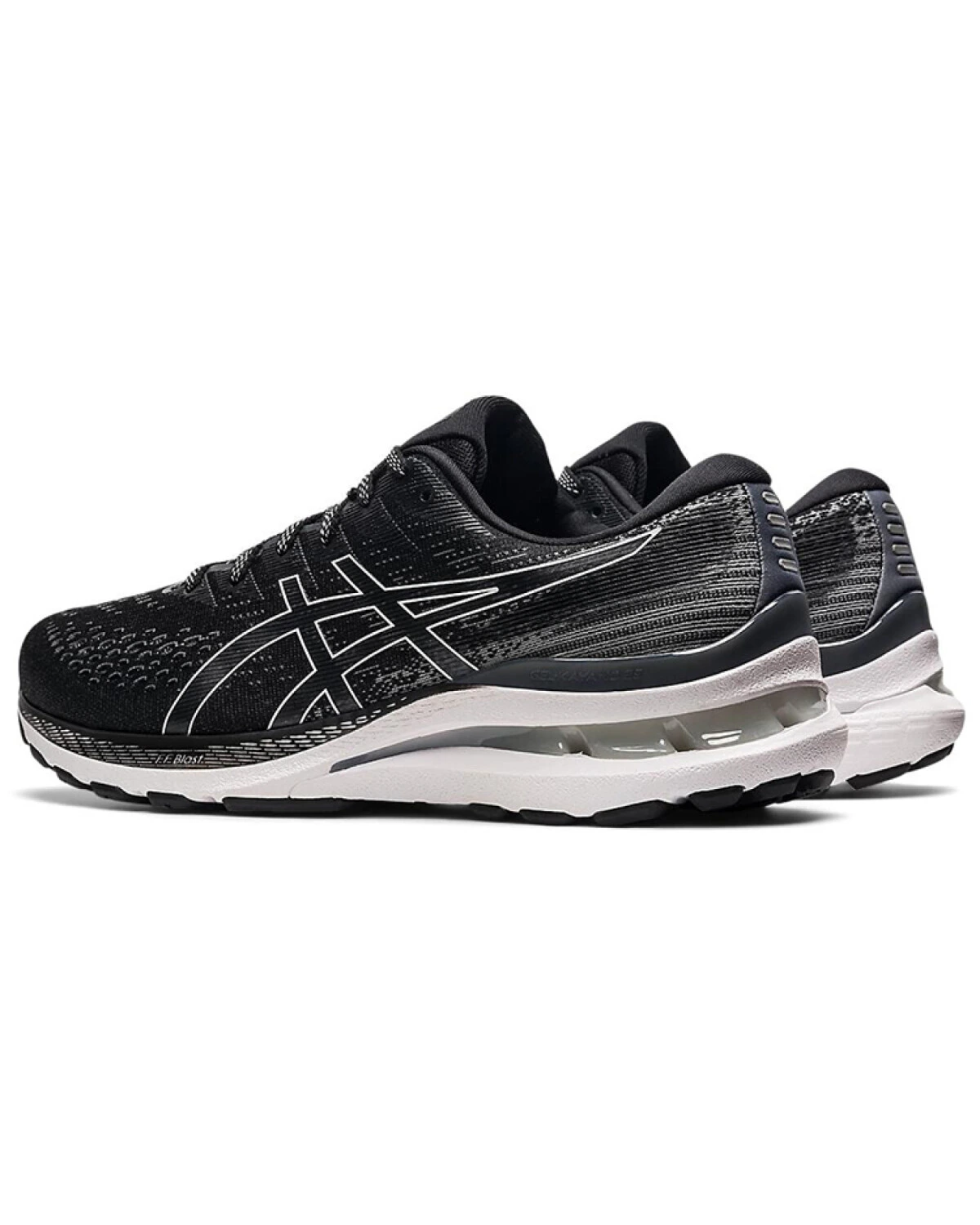 Asics Gel-Kayano 28 мужские кроссовки для бега черно-белые картинка