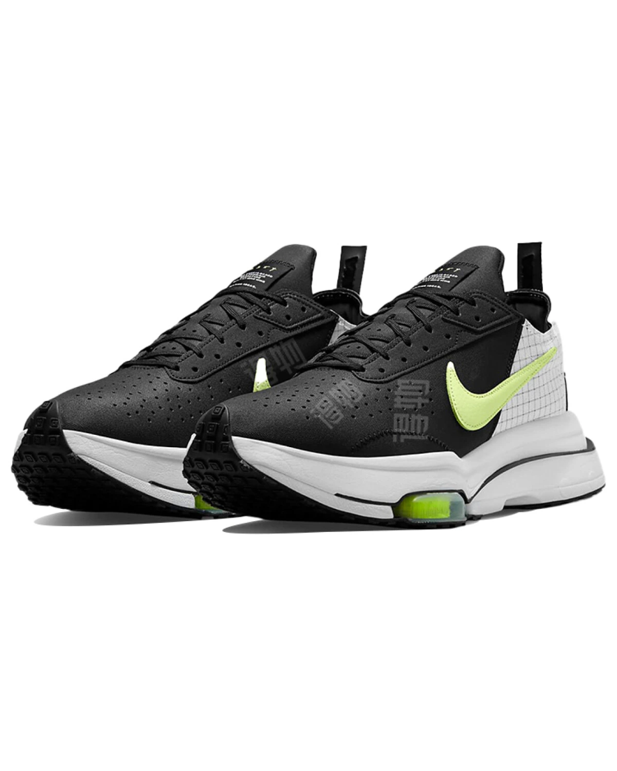 Nike Air Zoom type Fuse мужские кроссовки повседневные черно-серо-зеленые картинка