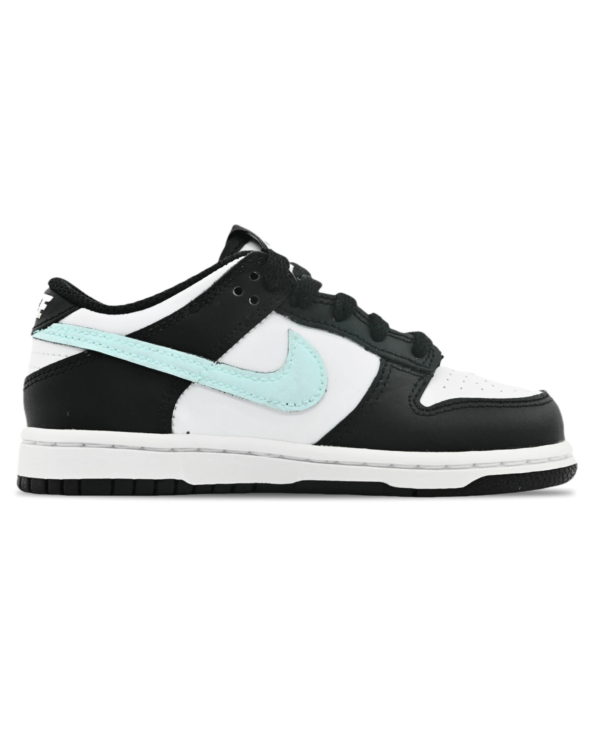 Nike Dunk White/Black детские кеды синтетические бирюзовые картинка