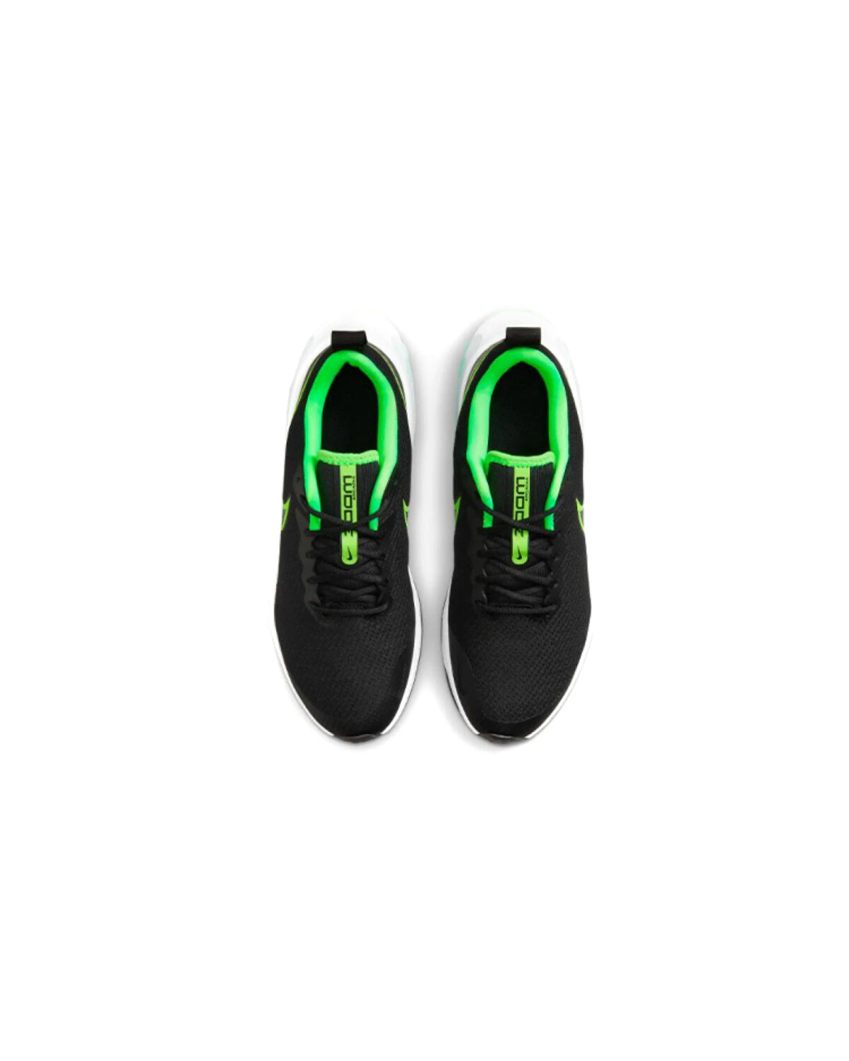 Nike Air Zoom Arcadia детские кроссовки для бега черно-зеленые картинка
