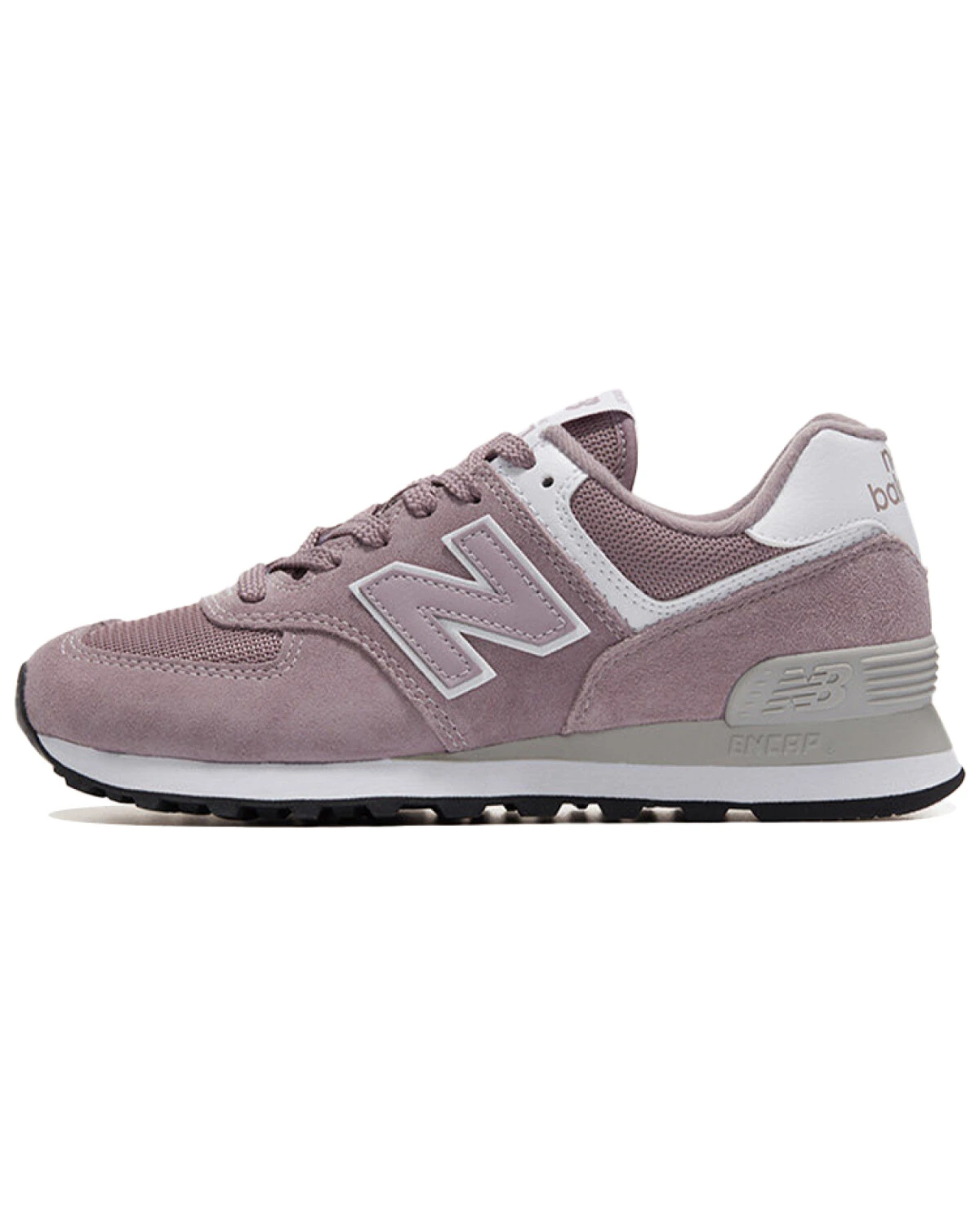 New Balance 574 унисекс кроссовки сетка и замша розовые картинка