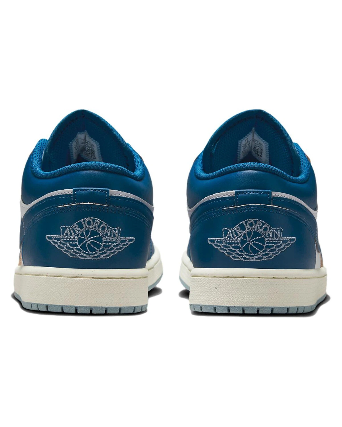 Jordan Air Jordan 1 Low unisex кроссовки сине-белые кожаные картинка