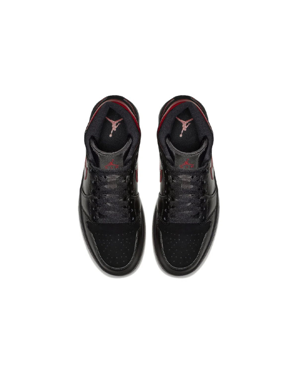 Jordan Air Jordan 1 Retro Mid "Last Shot" мужские баскетбольные кроссовки черно-красные картинка