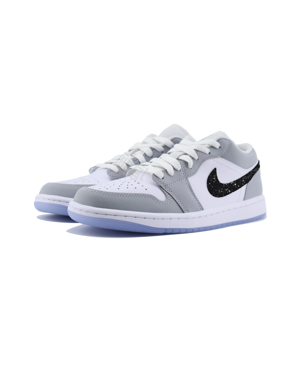 Jordan Air Jordan 1 женские кроссовки комфортные серо-голубые картинка