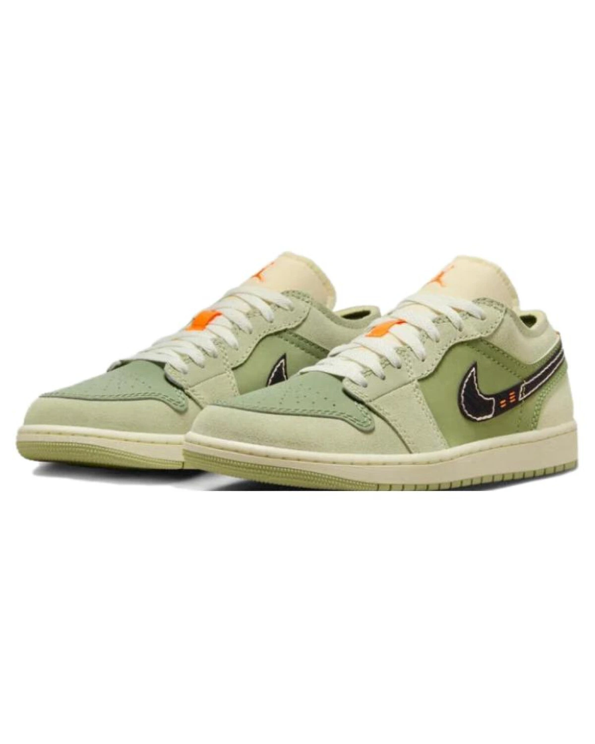 Jordan Air Jordan 1 унисекс кроссовки зеленые кожаные картинка