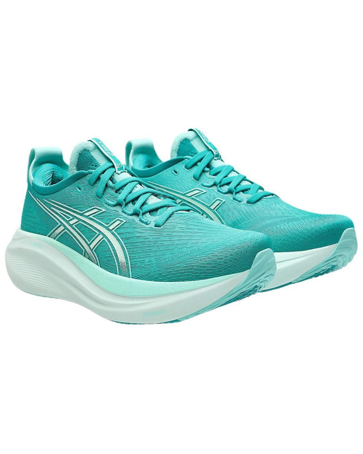 Asics GEL-NIMBUS 27 женские спортивные кроссовки бирюзовые картинка