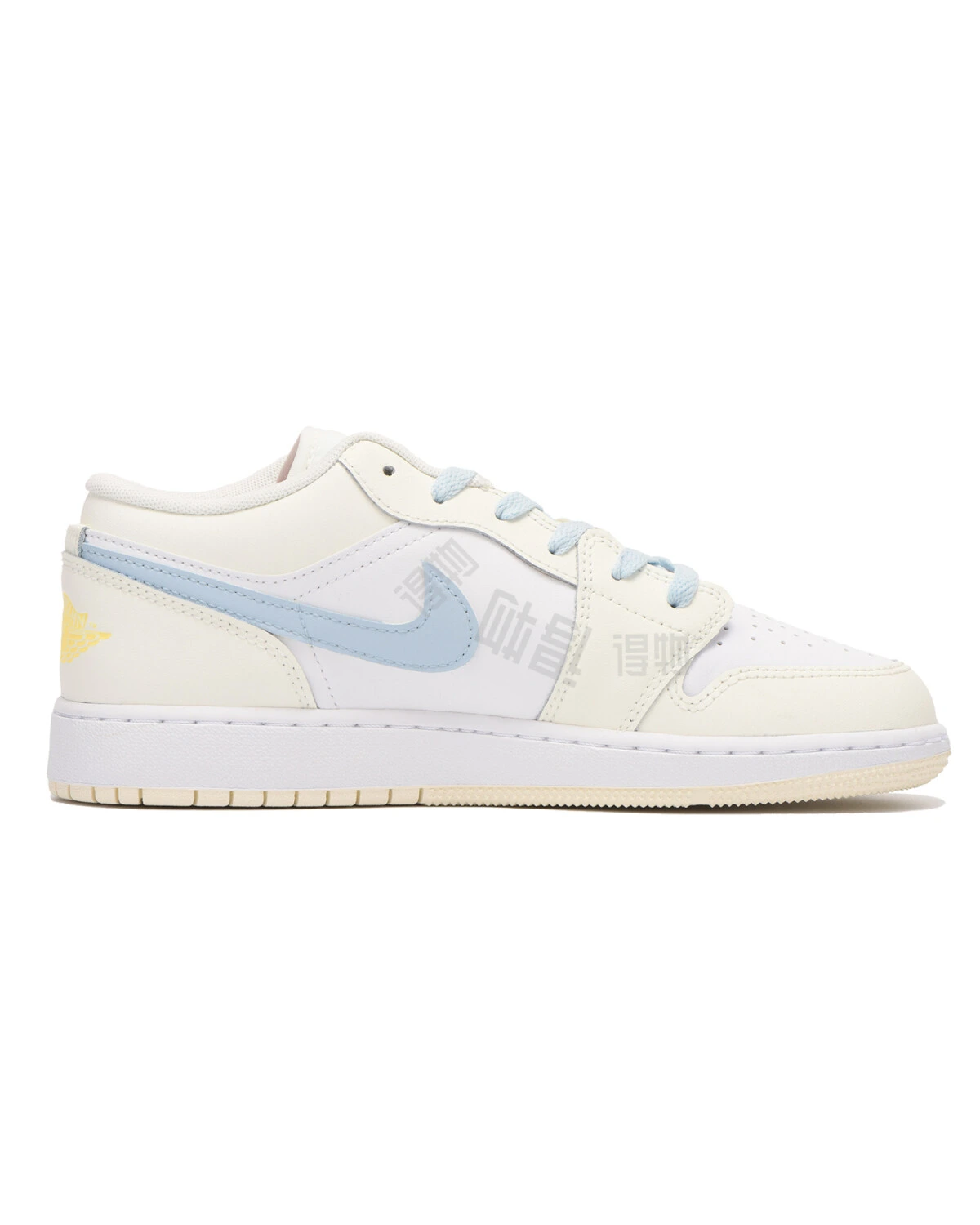 Jordan Air Jordan 1 женские кроссовки сине-жёлтые с амортизацией картинка