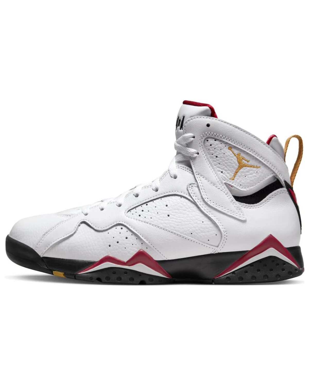 Jordan Air Jordan 7 унисекс кроссовки кожаные белые с черно-красными деталями картинка