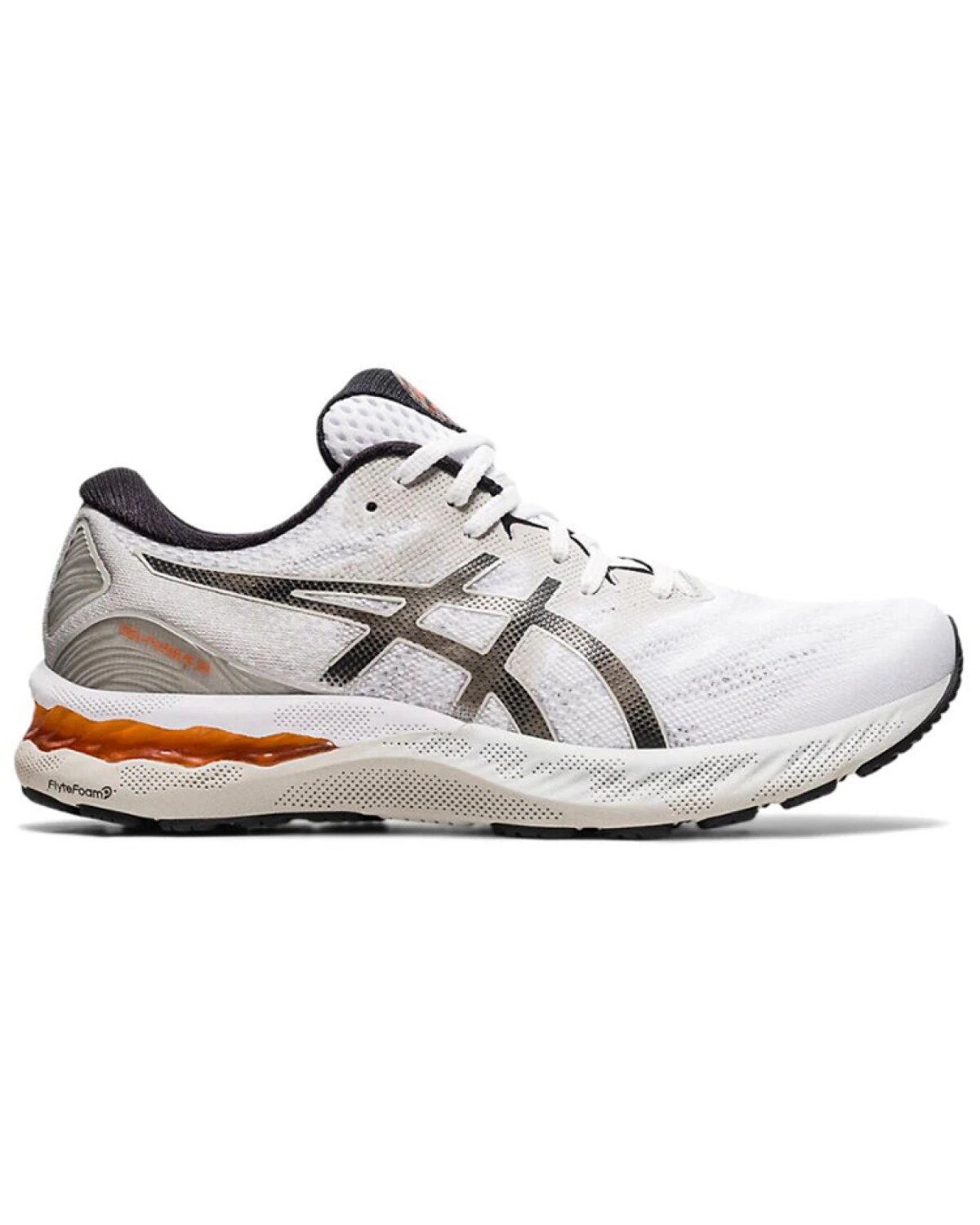 Asics GEL-Nimbus 23 мужские спортивные кроссовки стабильные бело-серые картинка
