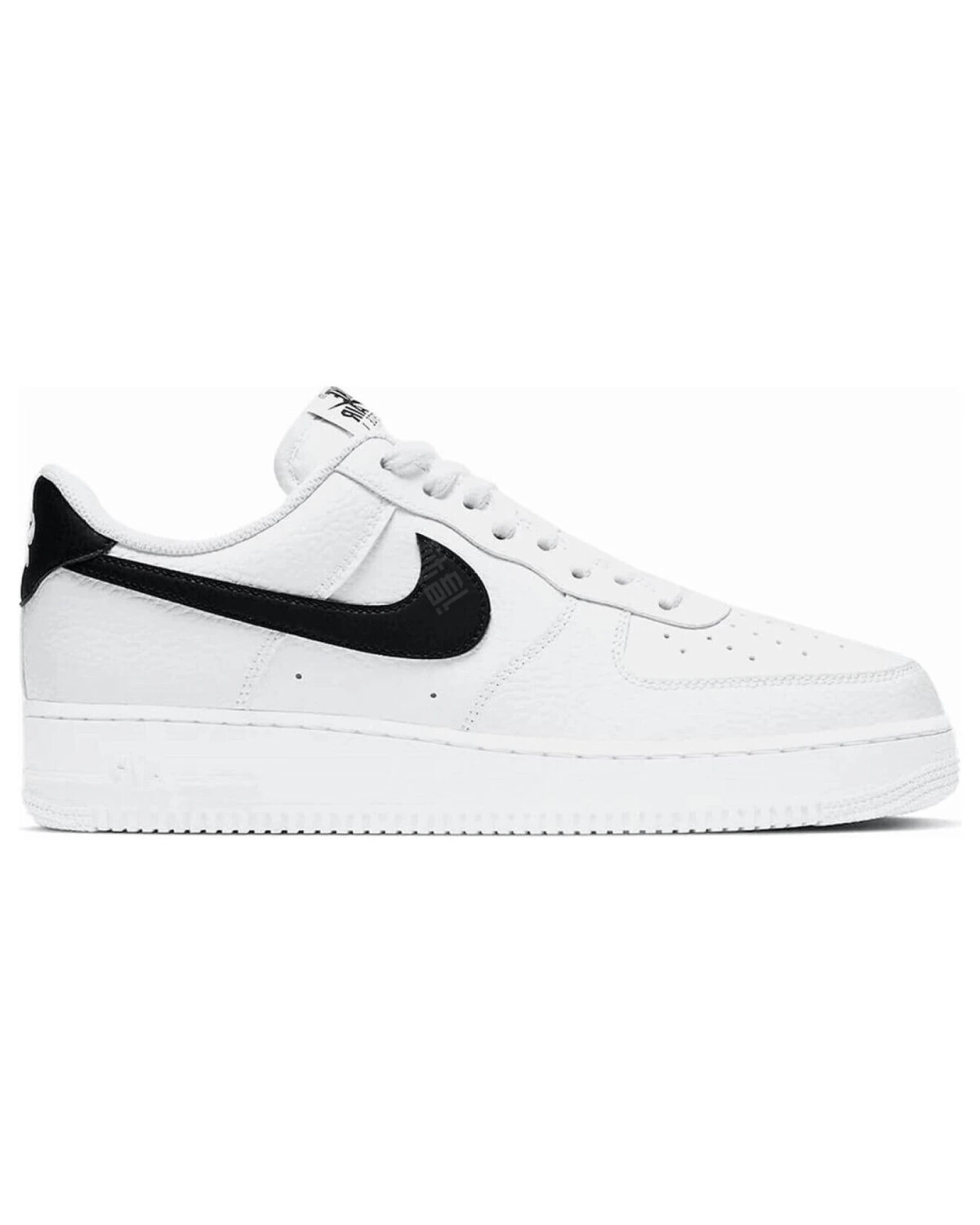 Nike Air Force 1 мужские кроссовки бело-черные уличный стиль картинка