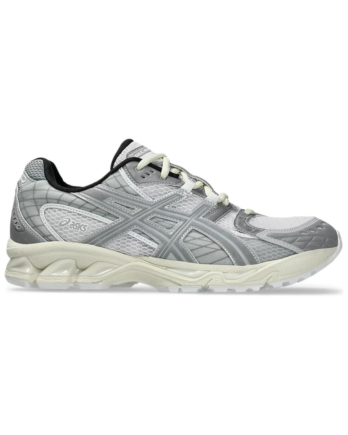Asics GEL-Nimbus 10.1 White/Sheet Rock мужские и женские кроссовки для бега бело-серебряные картинка