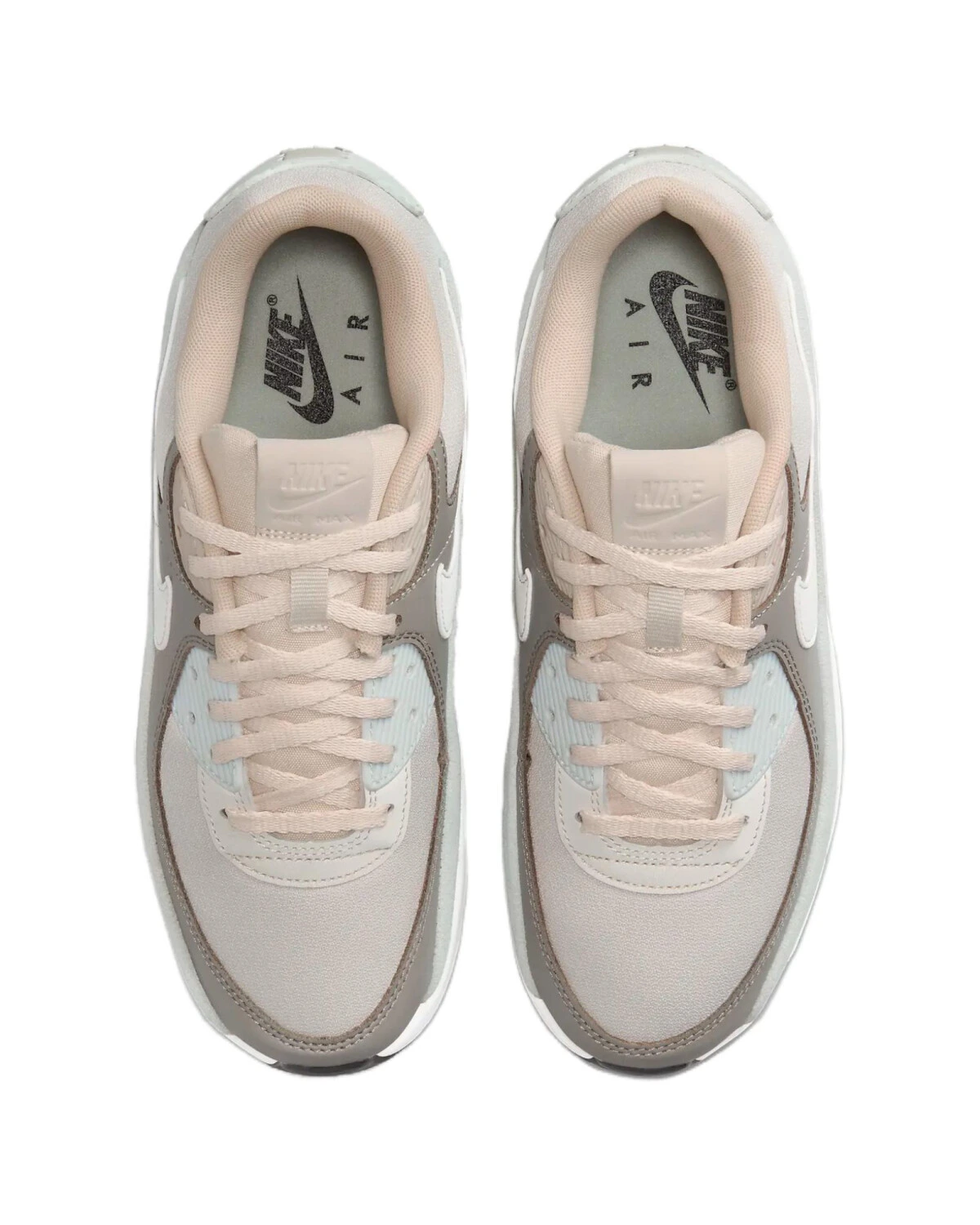 Nike Air Max 90 женские кроссовки комфортные светло-серые картинка