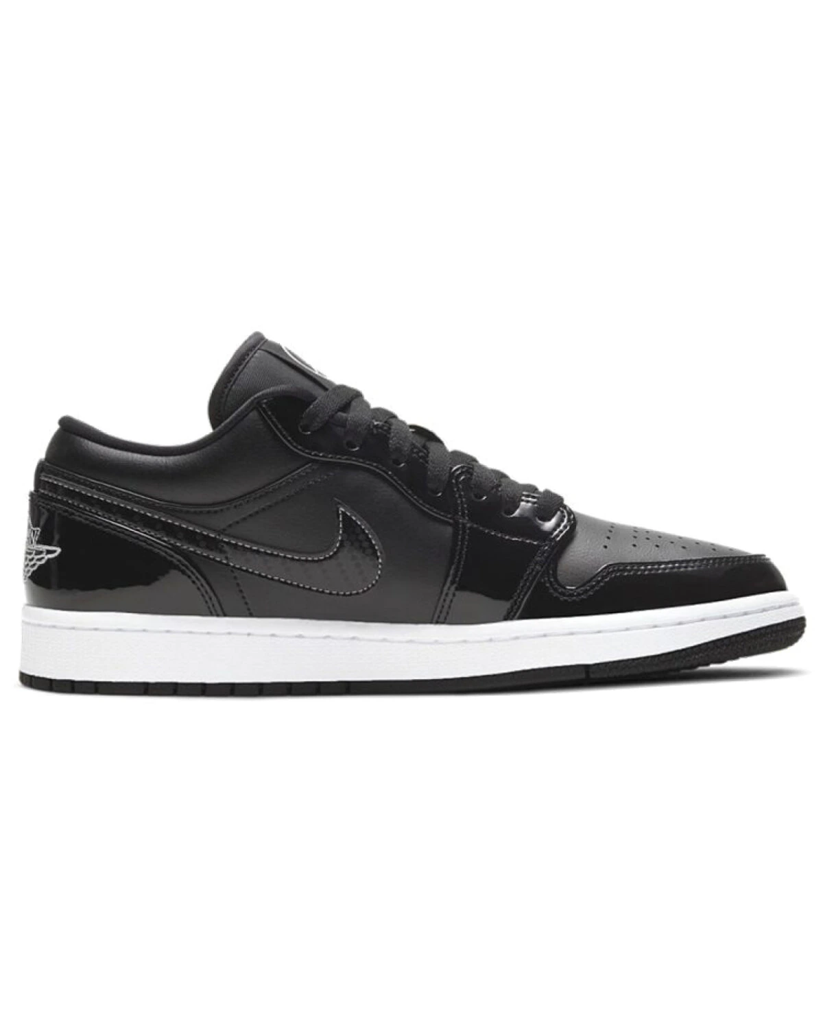 Jordan Air Jordan 1 унисекс кроссовки из кожи чёрно-белые картинка