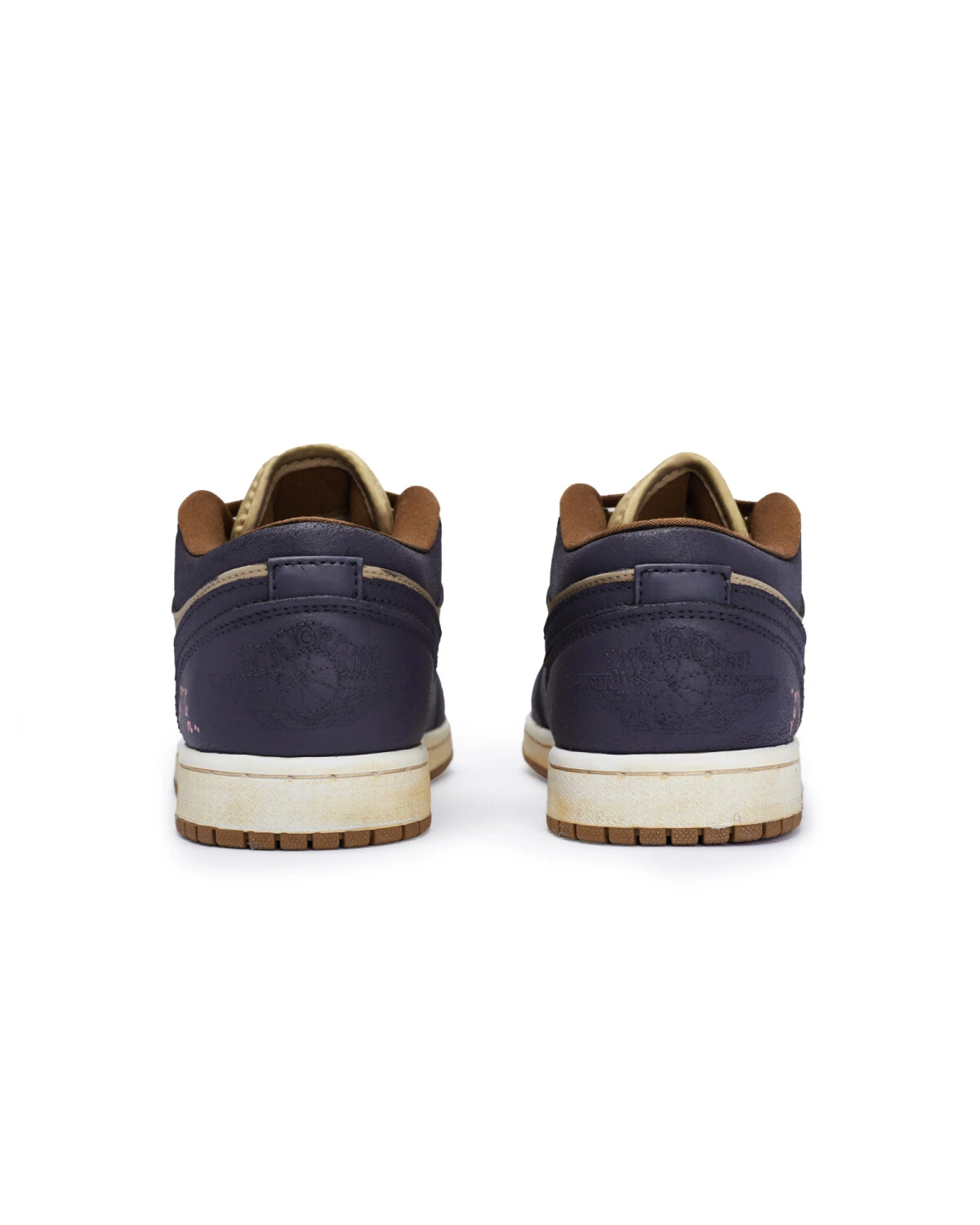 Jordan Air Jordan 1 женские кроссовки фиолетово-коричневые осенние картинка