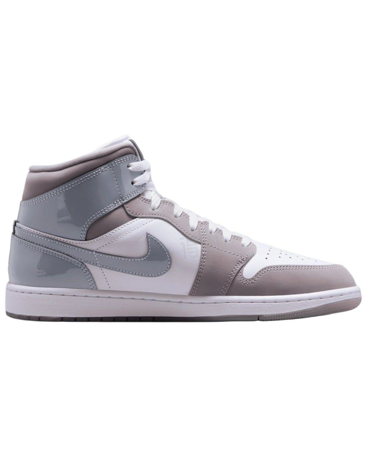Jordan Air Jordan 1 MID unisex кроссовки белые с антискользящей подошвой картинка