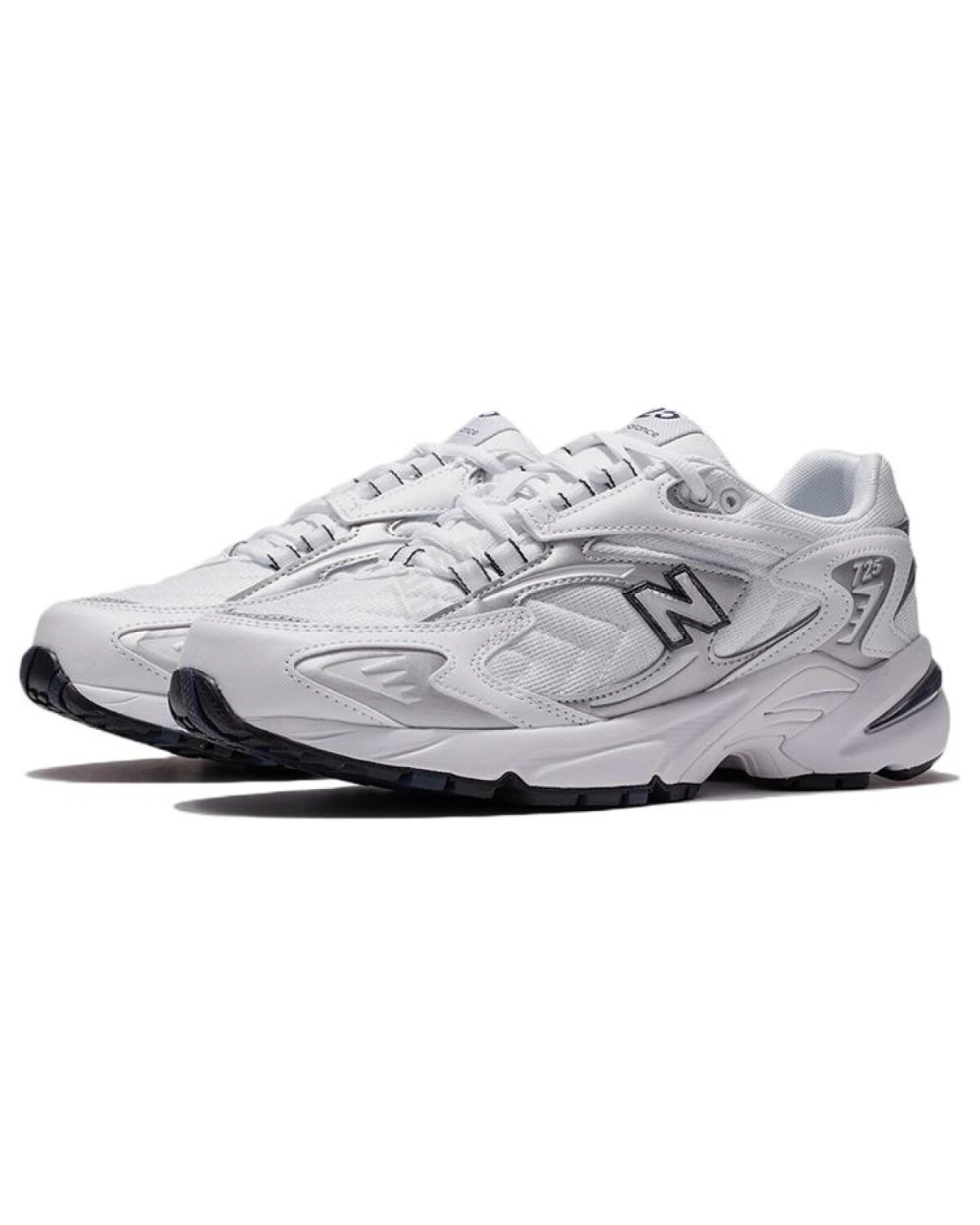 New Balance 725 Y2K мужские и женские кроссовки повседневные серебристо-белые картинка