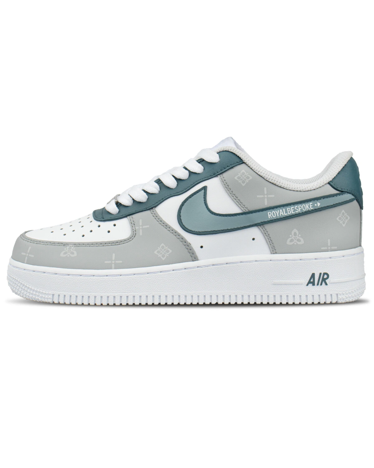 Nike Air Force 1 унисекс кроссовки серые из синтетики картинка