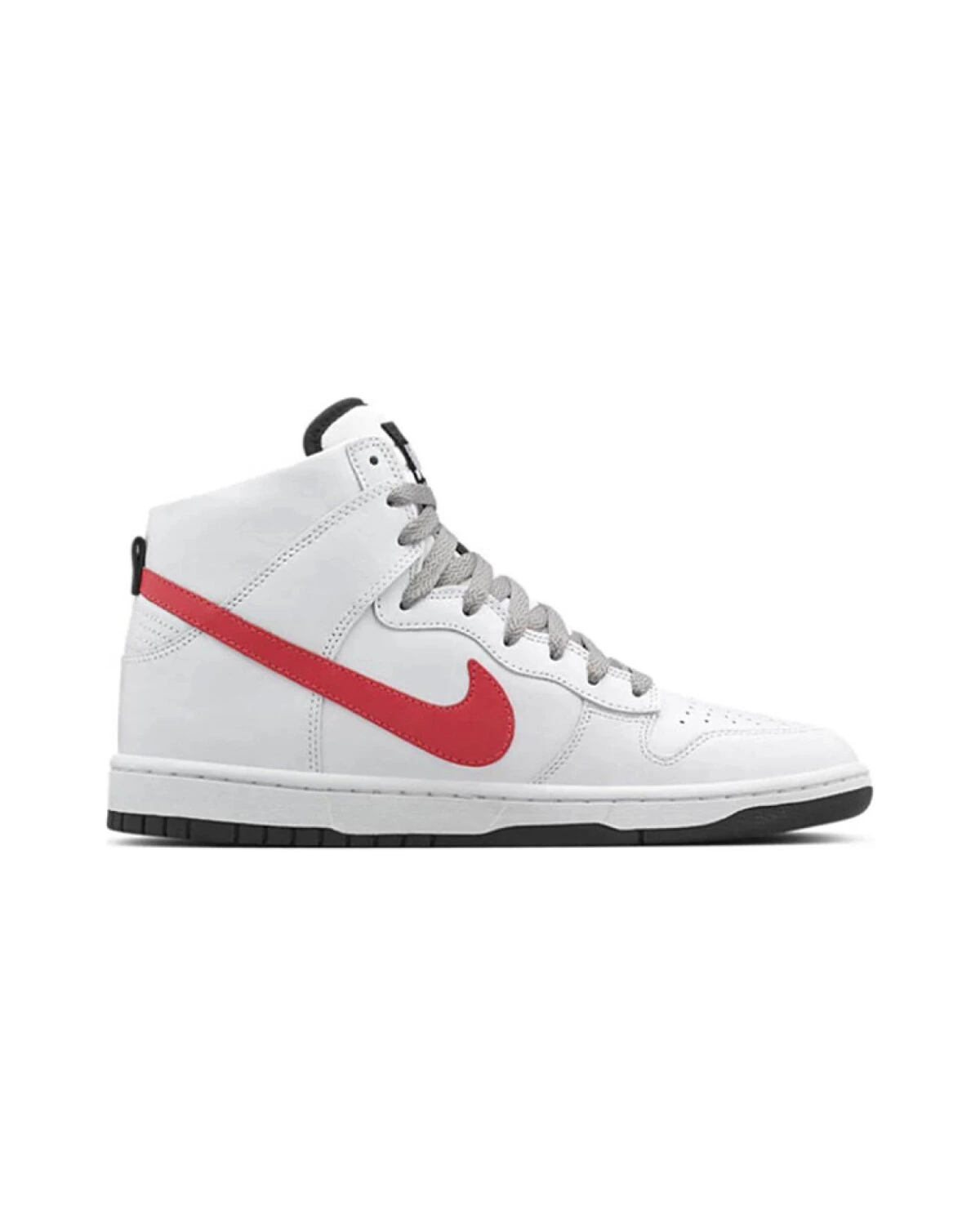 Nike Dunk Undftd White Infrared унисекс повседневные кроссовки кожаные бело-красные картинка