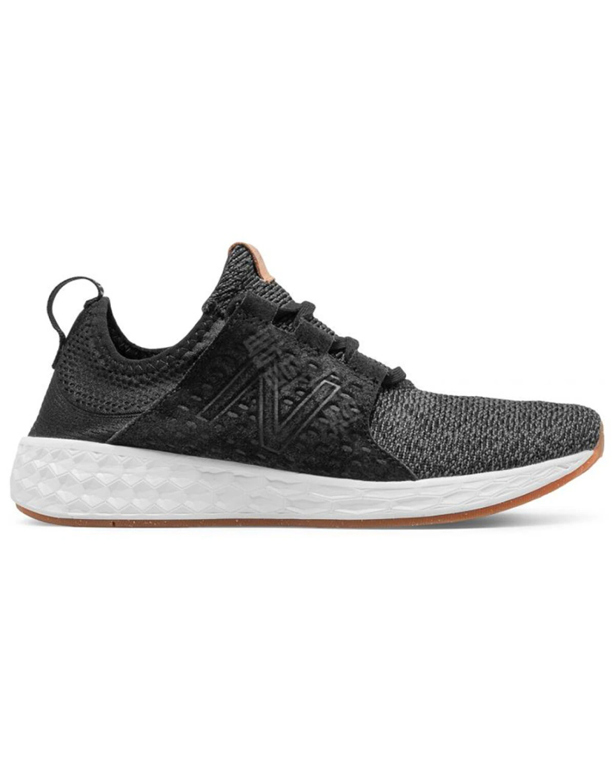 New Balance Fresh Foam Cruzv1 женские кроссовки черно-серые с амортизацией для бега картинка