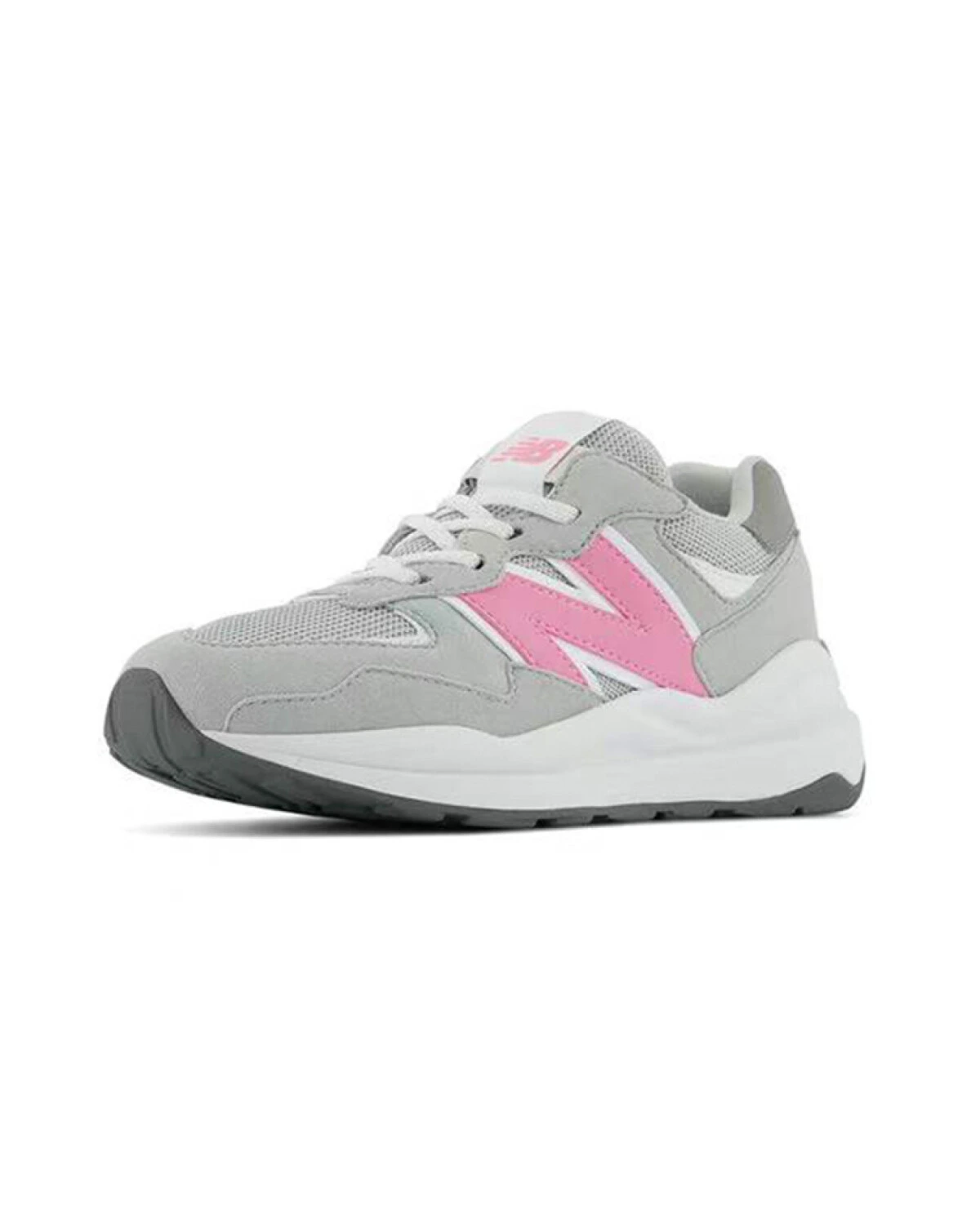 New Balance 5740 детские кроссовки серо-розовые с амортизацией и износостойкостью картинка