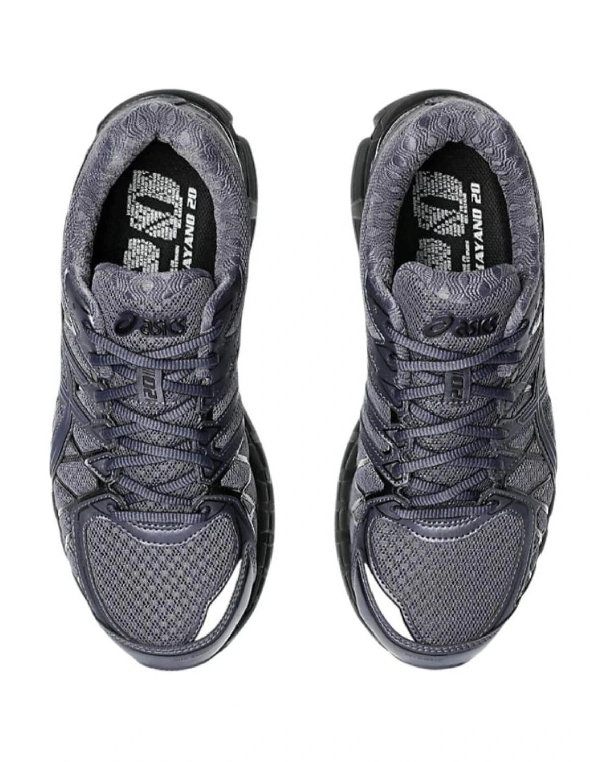 Asics Gel-Kayano20 унисекс спортивные кроссовки для марафона сине-чёрные картинка