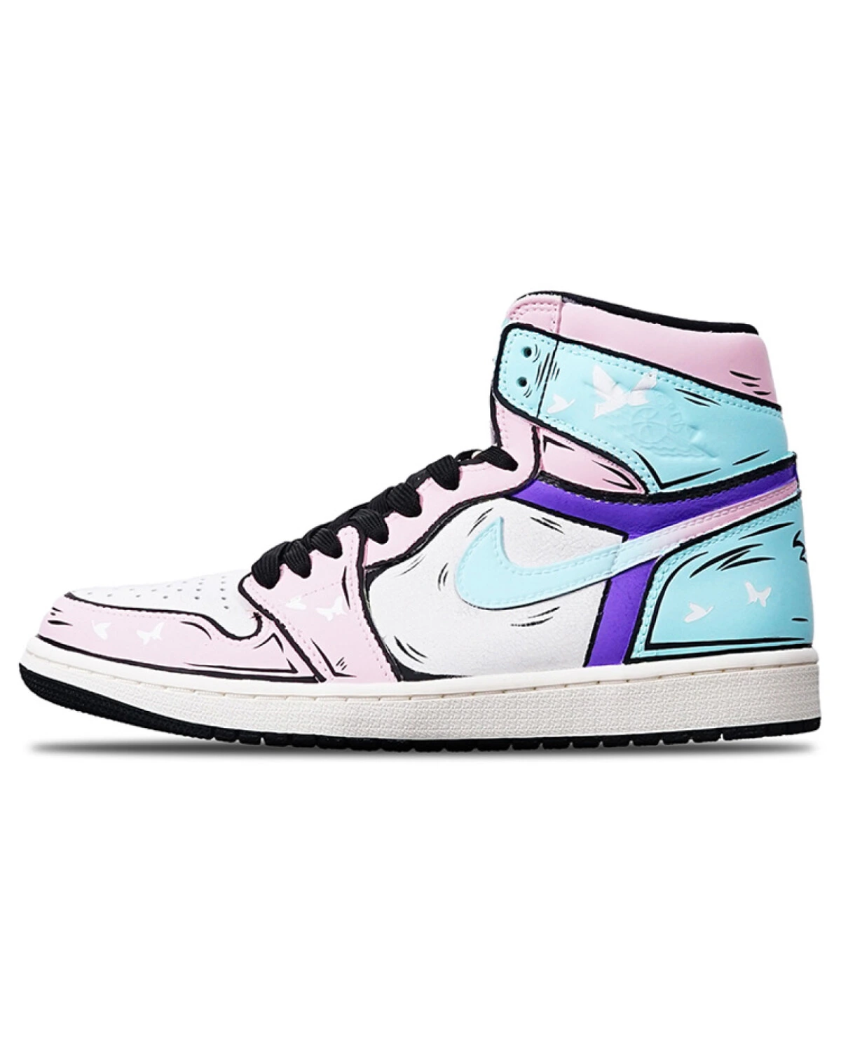 Jordan Air Jordan 1 Retro High OG унисекс баскетбольные кроссовки фиолетово-синие картинка