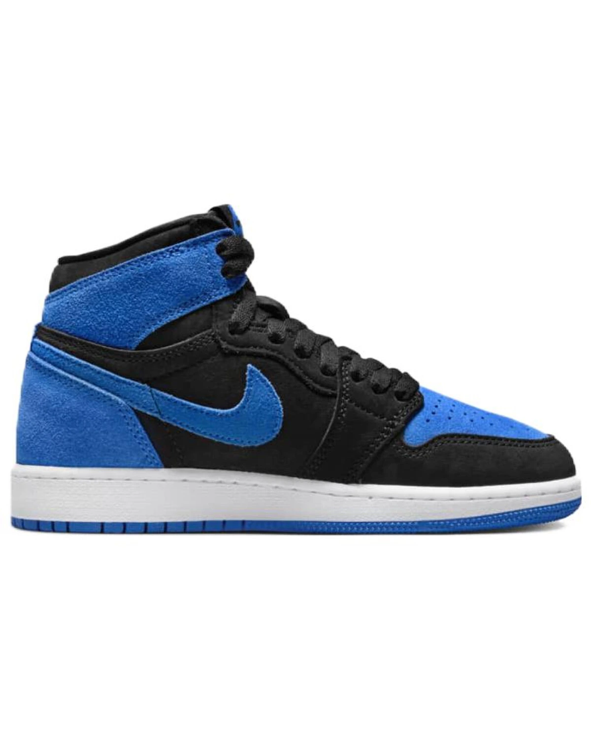 Jordan Air Jordan 1 детские кроссовки сине-черные высокие картинка