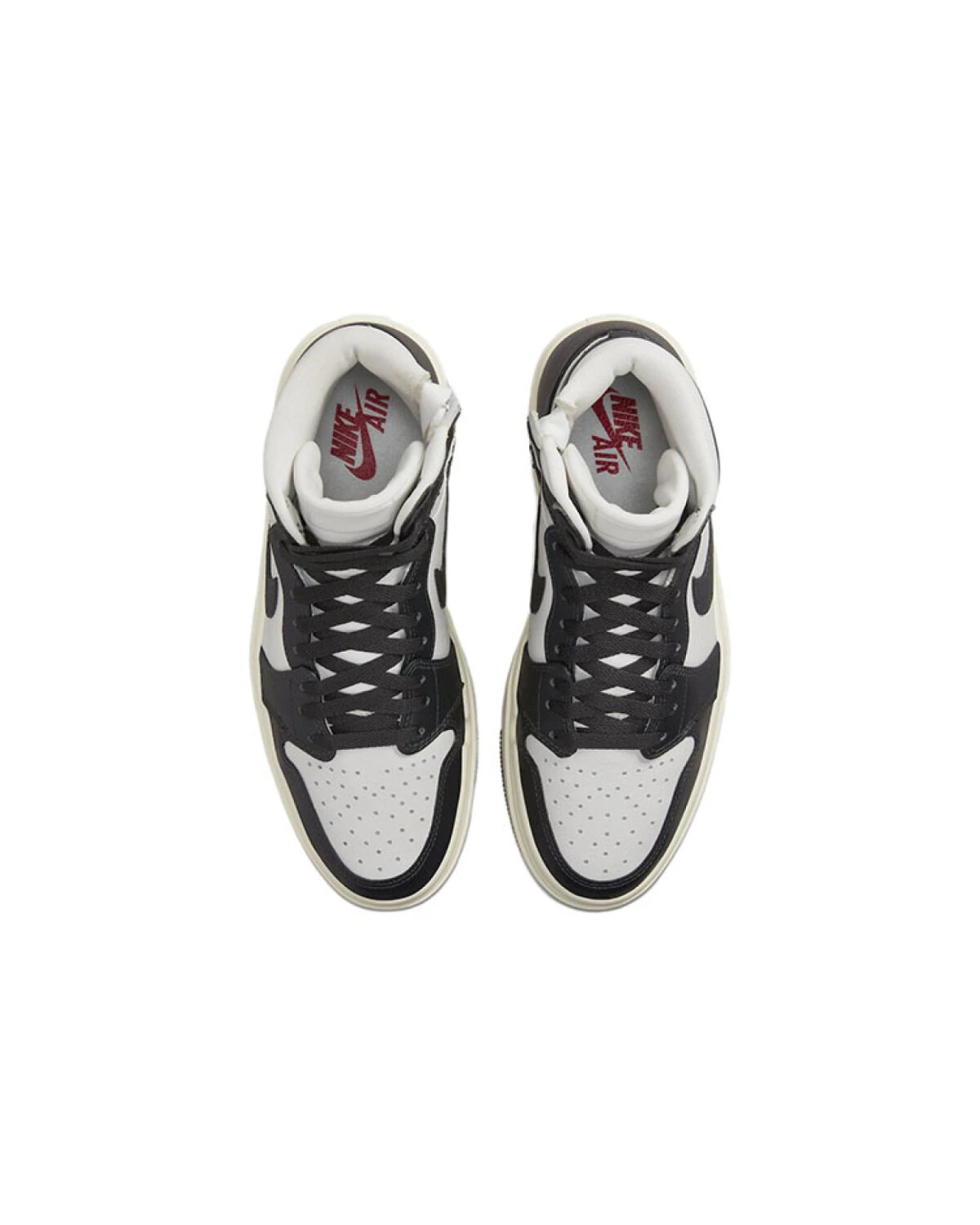 Jordan Air Jordan 1 женские кроссовки высокие черно-белые кожаные картинка