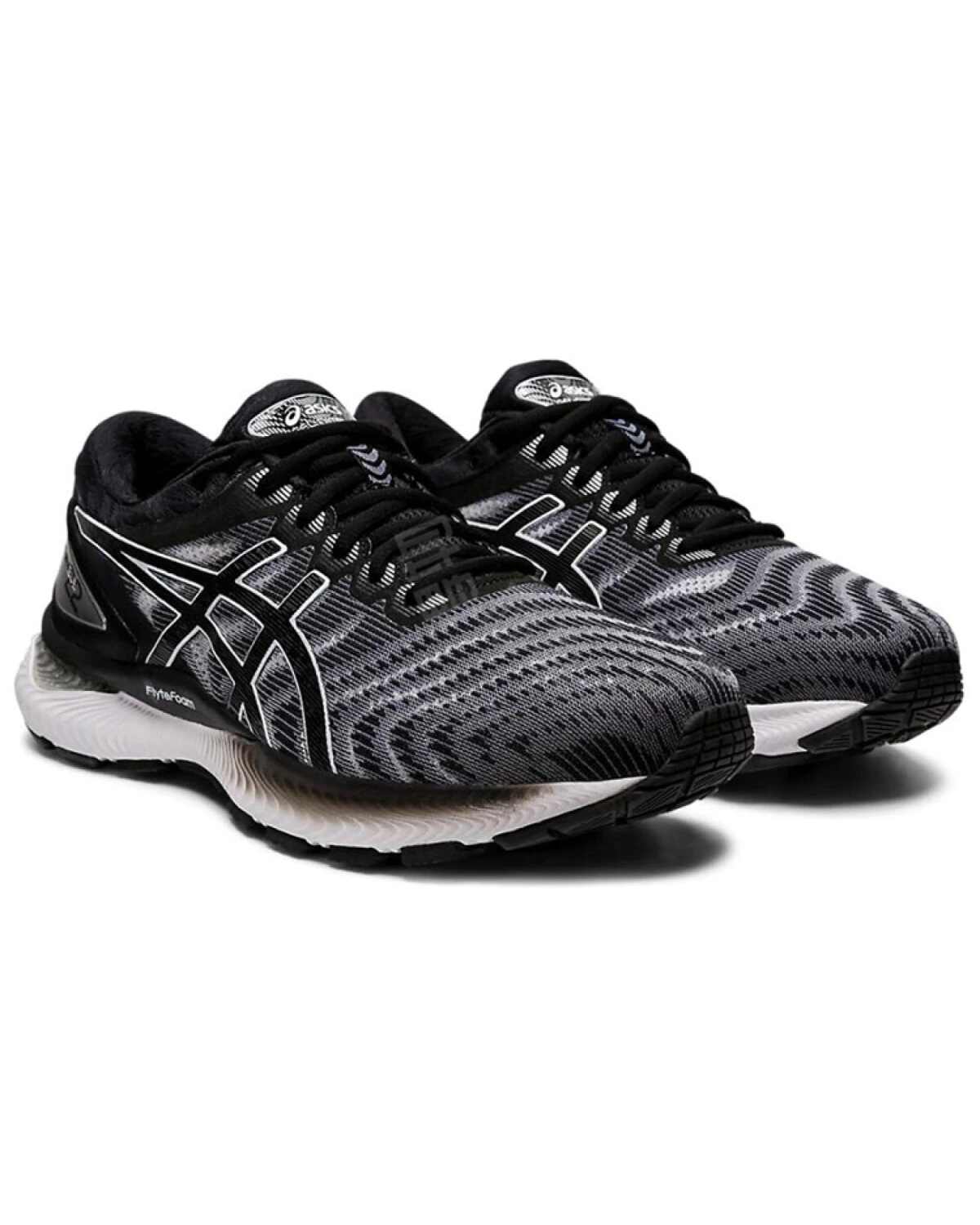 Asics GEL-Nimbus 22 мужские кроссовки черно-белые дышащие износостойкие картинка