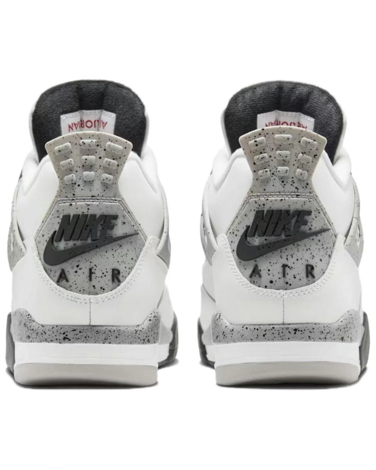 Jordan Air Jordan 4 унисекс кроссовки бело-серые кожаные картинка