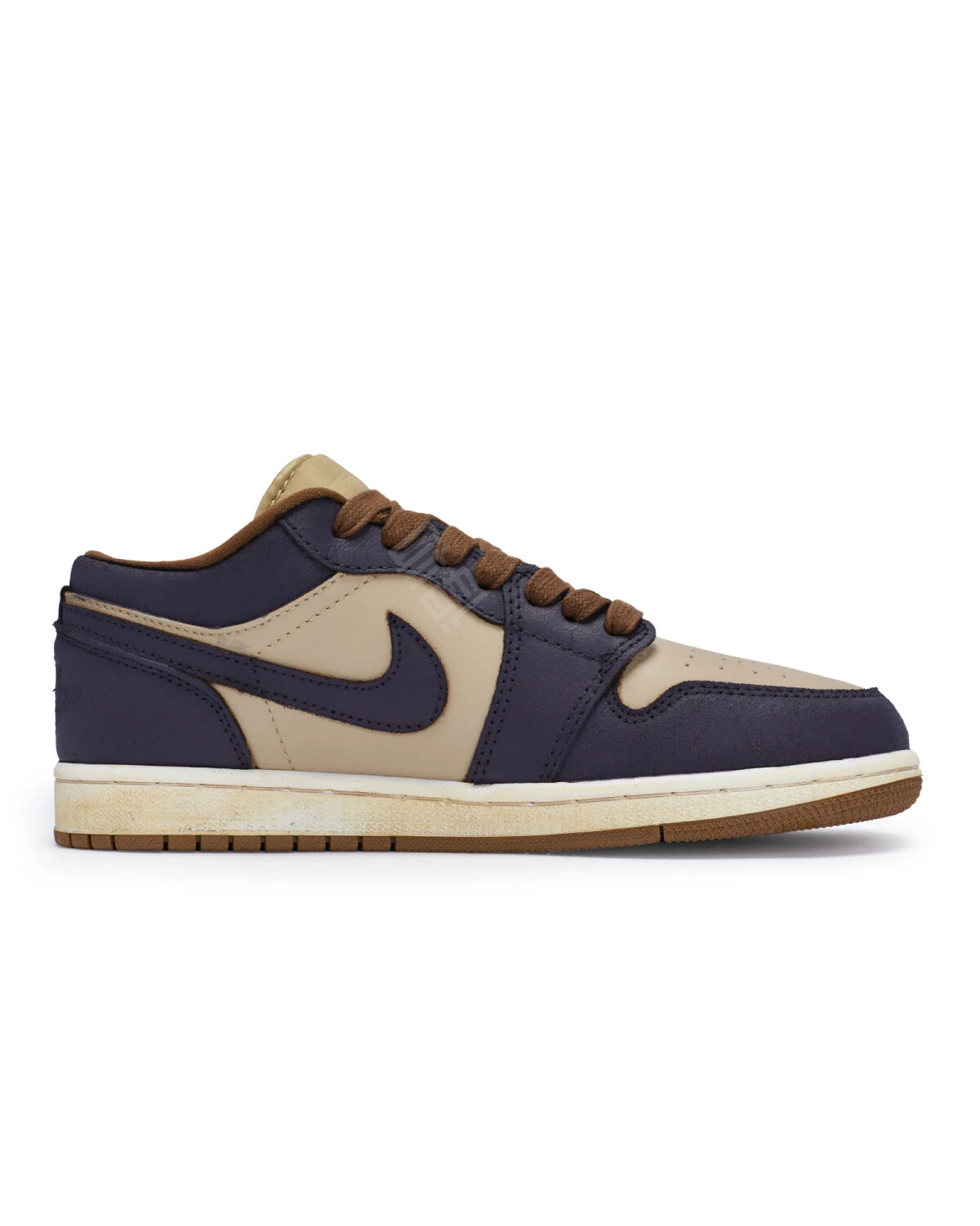 Jordan Air Jordan 1 женские кроссовки фиолетово-коричневые осенние картинка