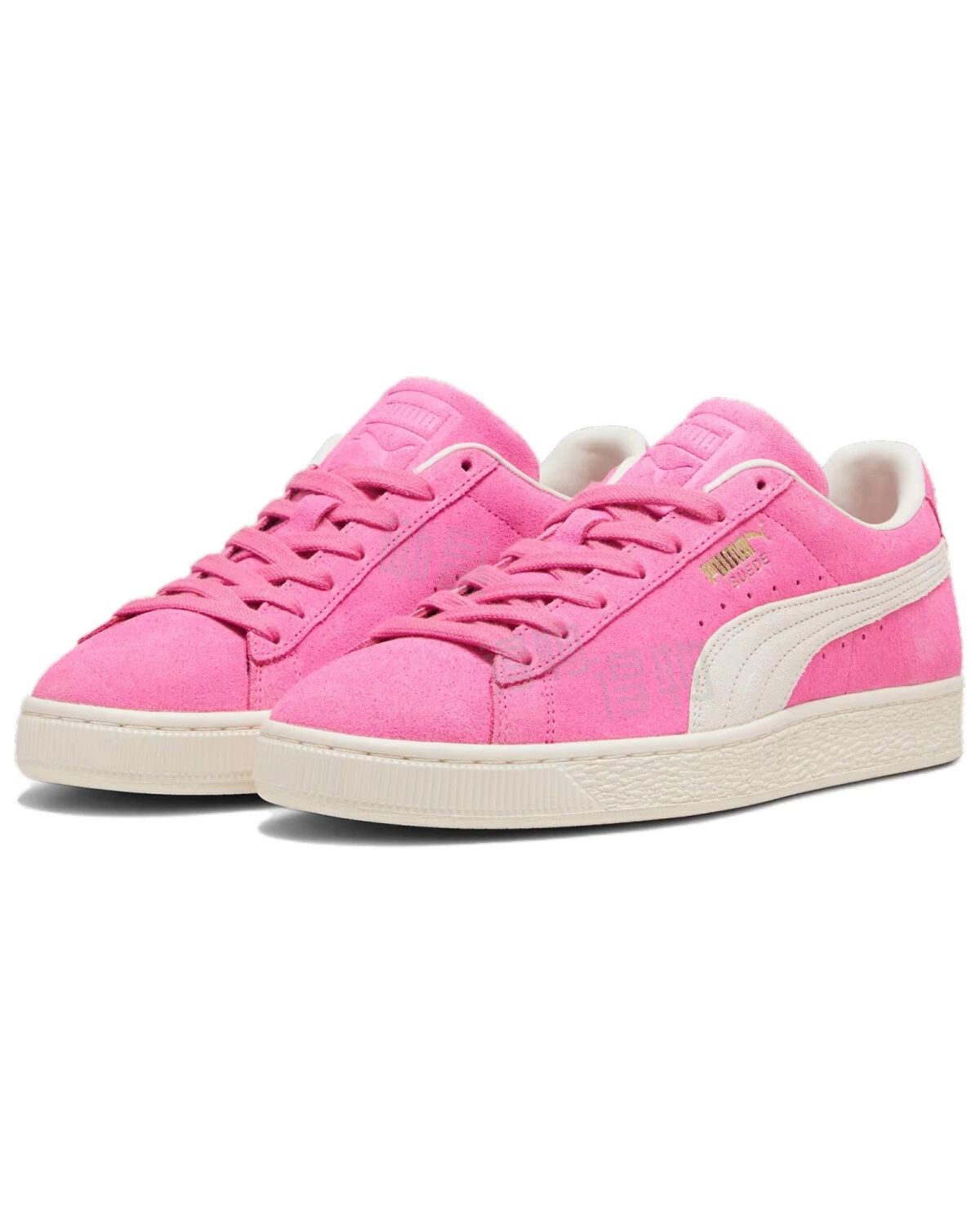 PUMA Suede Neon унисекс кеды розово-бежевые картинка