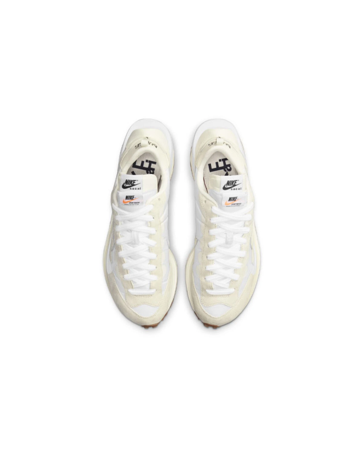 Nike VaporWaffle unisex кроссовки повседневные бело-бежевые картинка