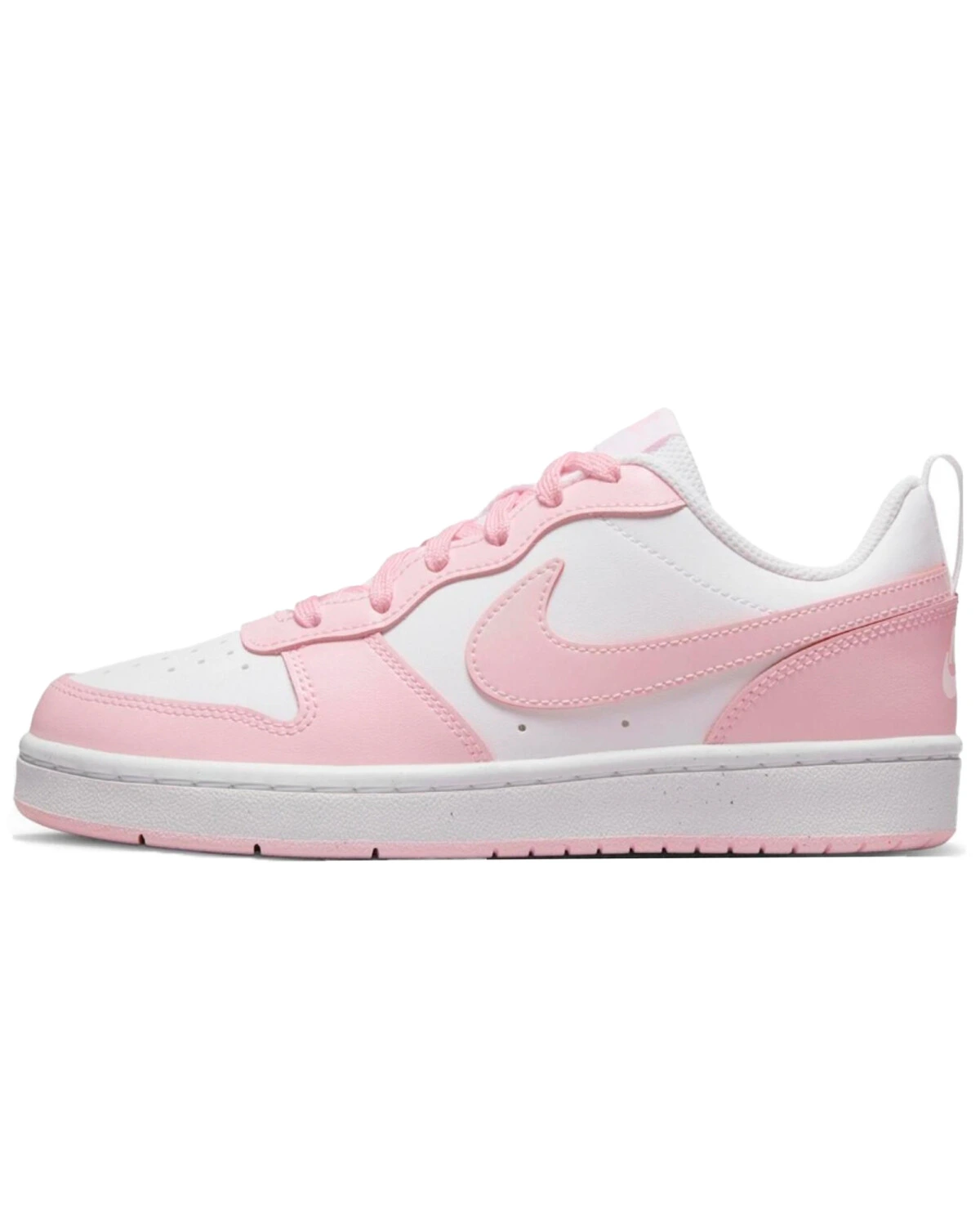 Nike Court Borough детские кеды розово-белые с принтом котиков картинка