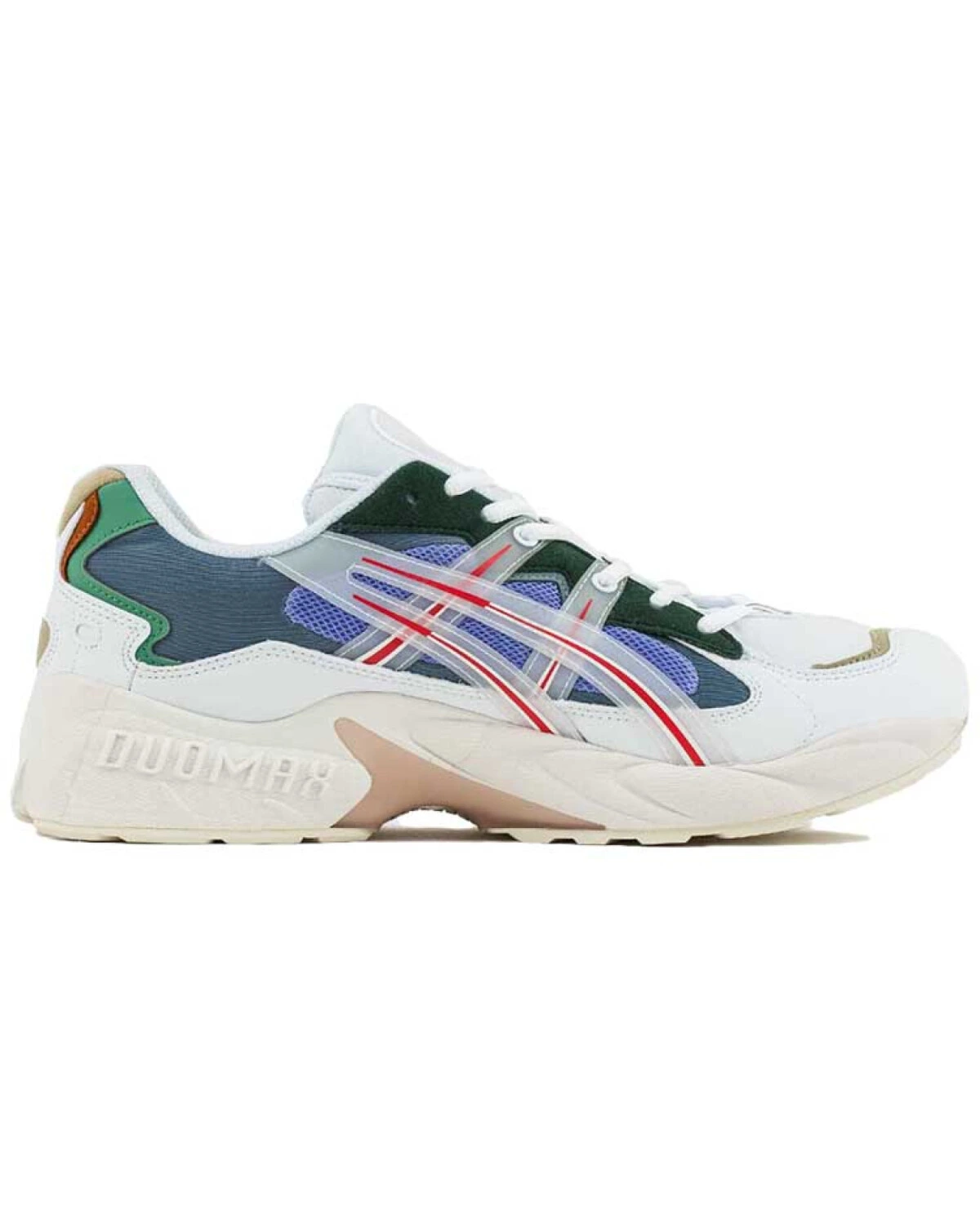 Asics Gel-Kayano 5 унисекс кроссовки бело-синие сетчатые для бега картинка