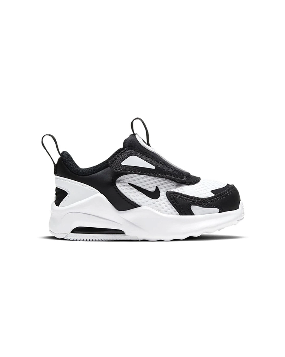 Nike Air Max Bolt детские беговые кроссовки черно-белые картинка