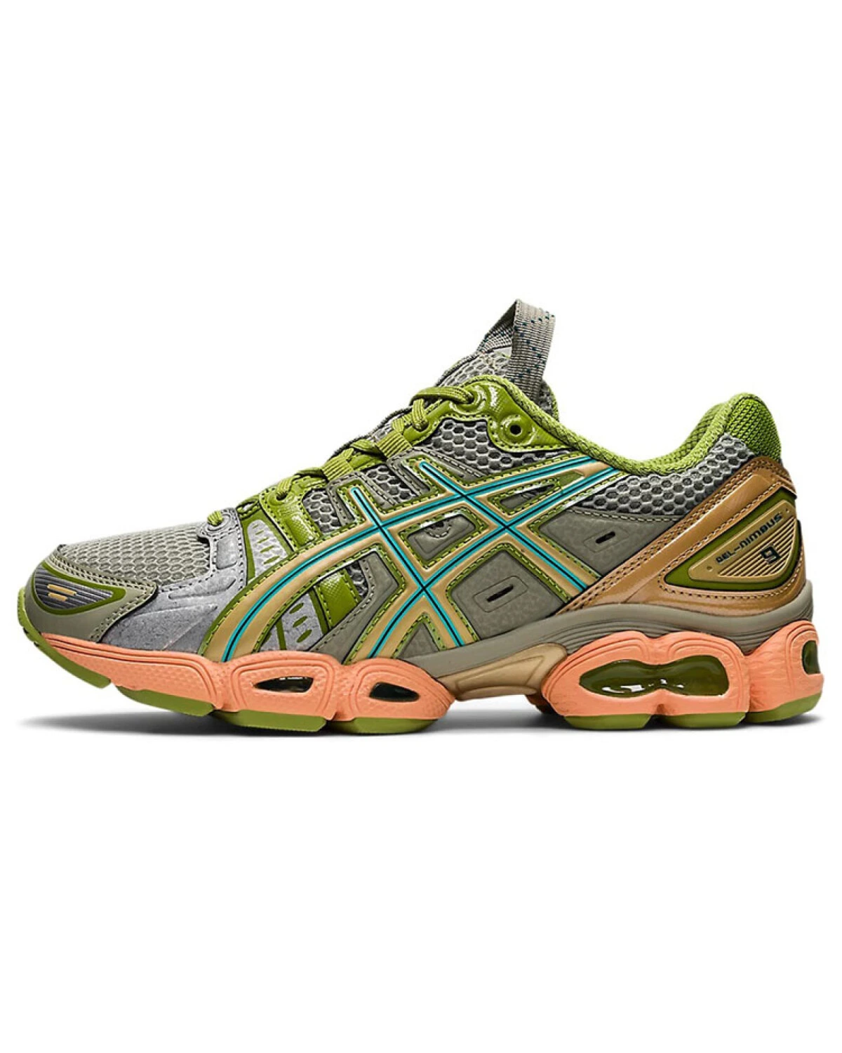 Asics Kiko Kostadinov женские повседневные кроссовки серо-зеленые картинка