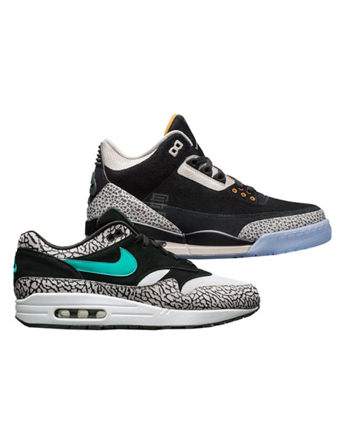 Jordan Air Jordan 3 Max Atmos Pack мужские кроссовки кожаные черные картинка